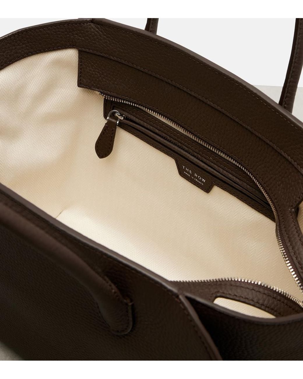 The Row Black Marlo 12 Leather Tote Bag