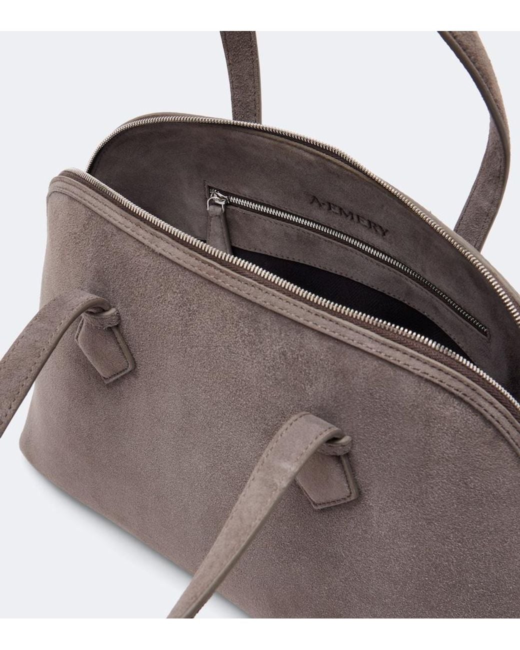 A.Emery Gray Harnick Suede Top Handle Bag
