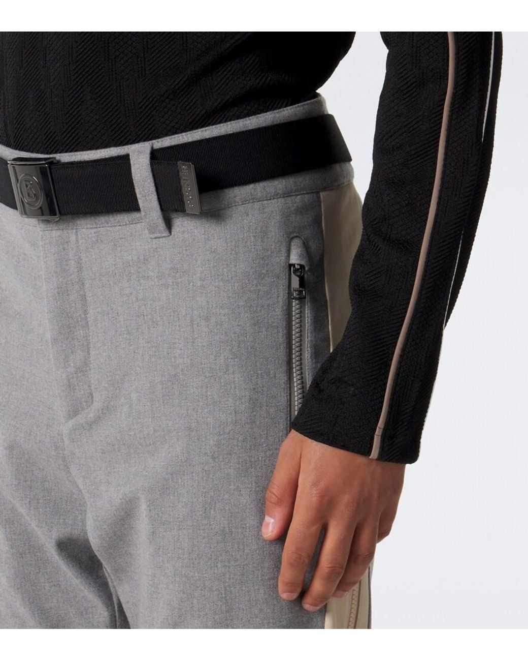 Bogner Gray Firat Belted Ski Pants for men
