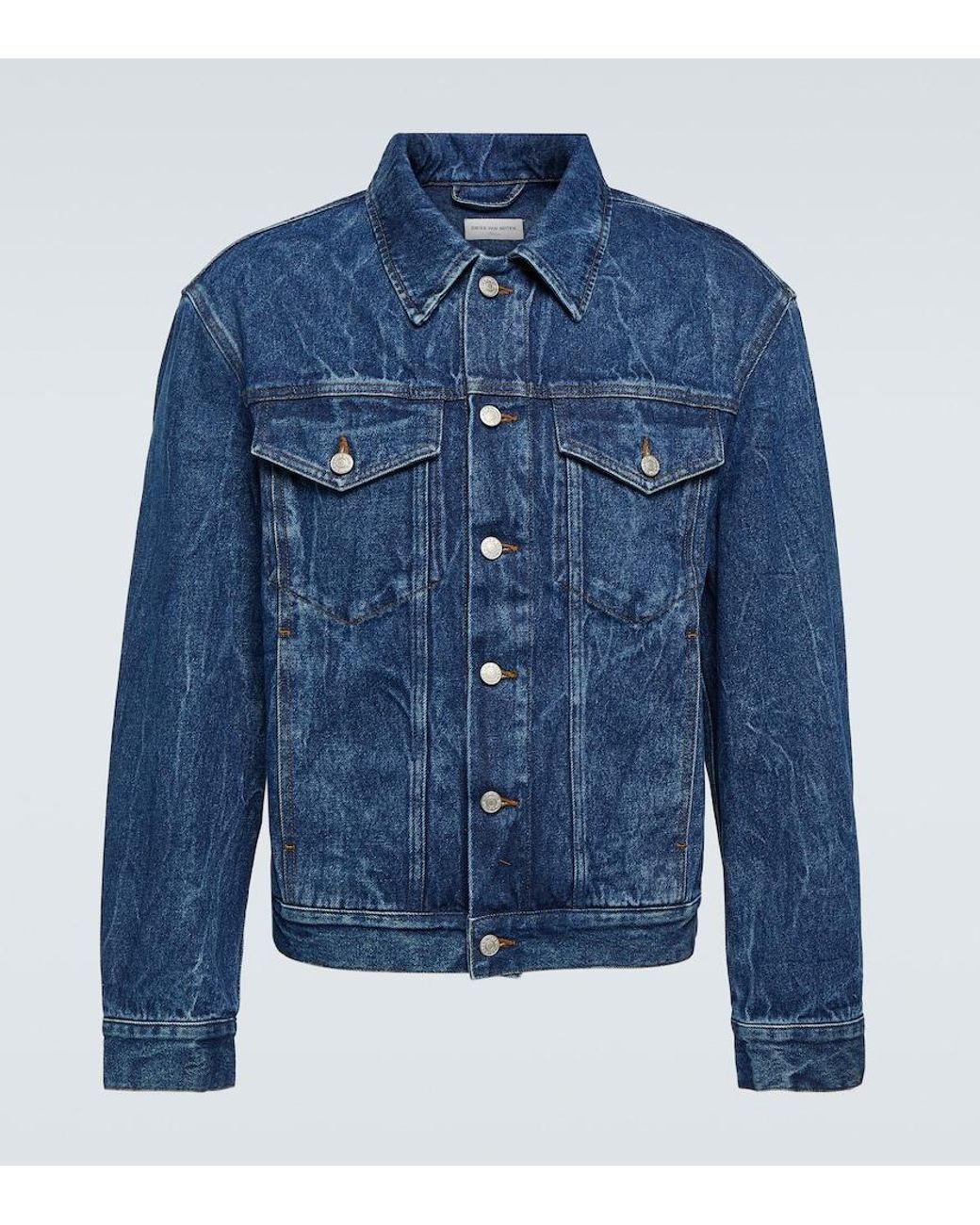 Dries Van Noten Blue Denim Jacket for men
