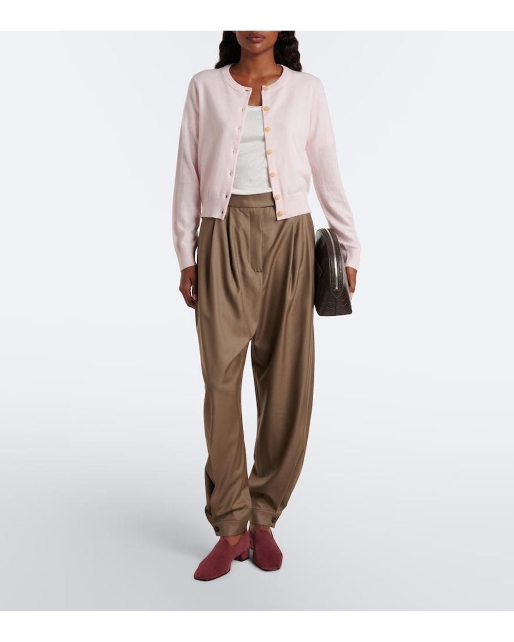 arch4 Pink Celestina Cashmere Cardigan