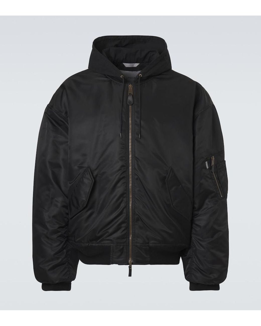Balenciaga Black Hooded Jacket for men