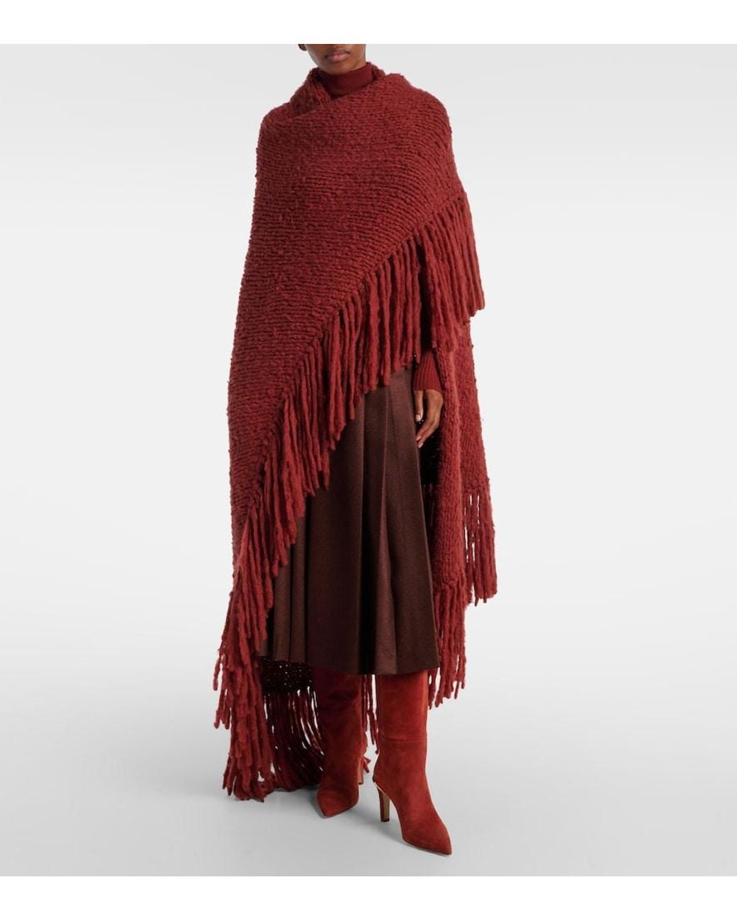 Gabriela Hearst Red Lauren Cashmere Wrap