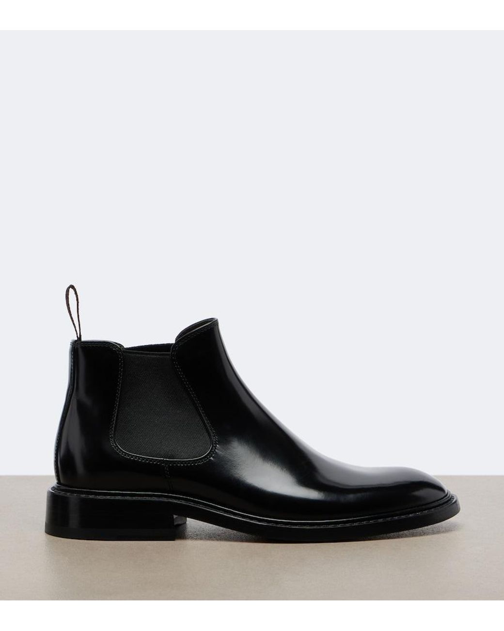 The Row Black Gable Leather Chelsea Boots
