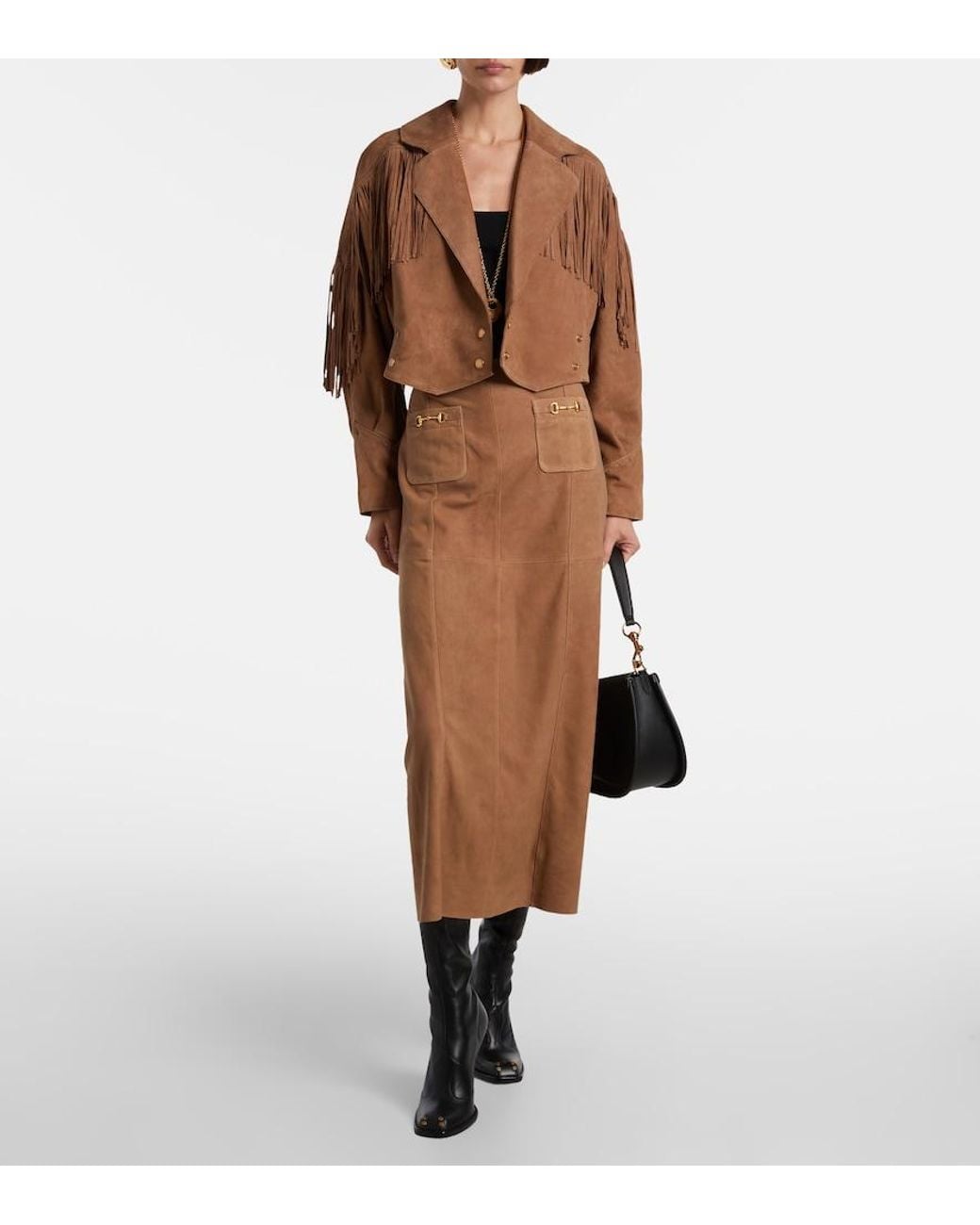 Gonna Midi Edwina di Rixo in Brown