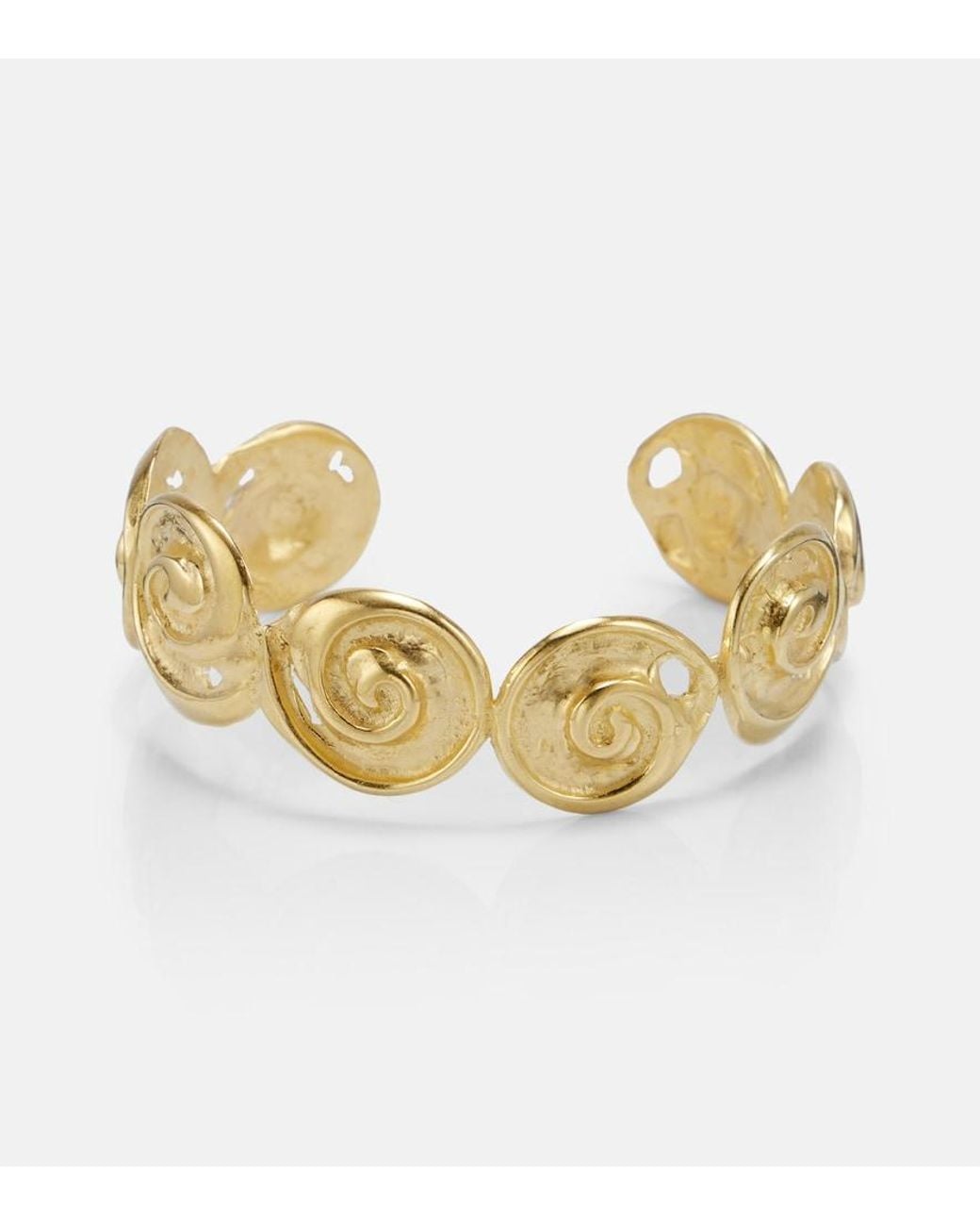 YSSO Metallic Cote 24Kt-Plated Cuff Bracelet