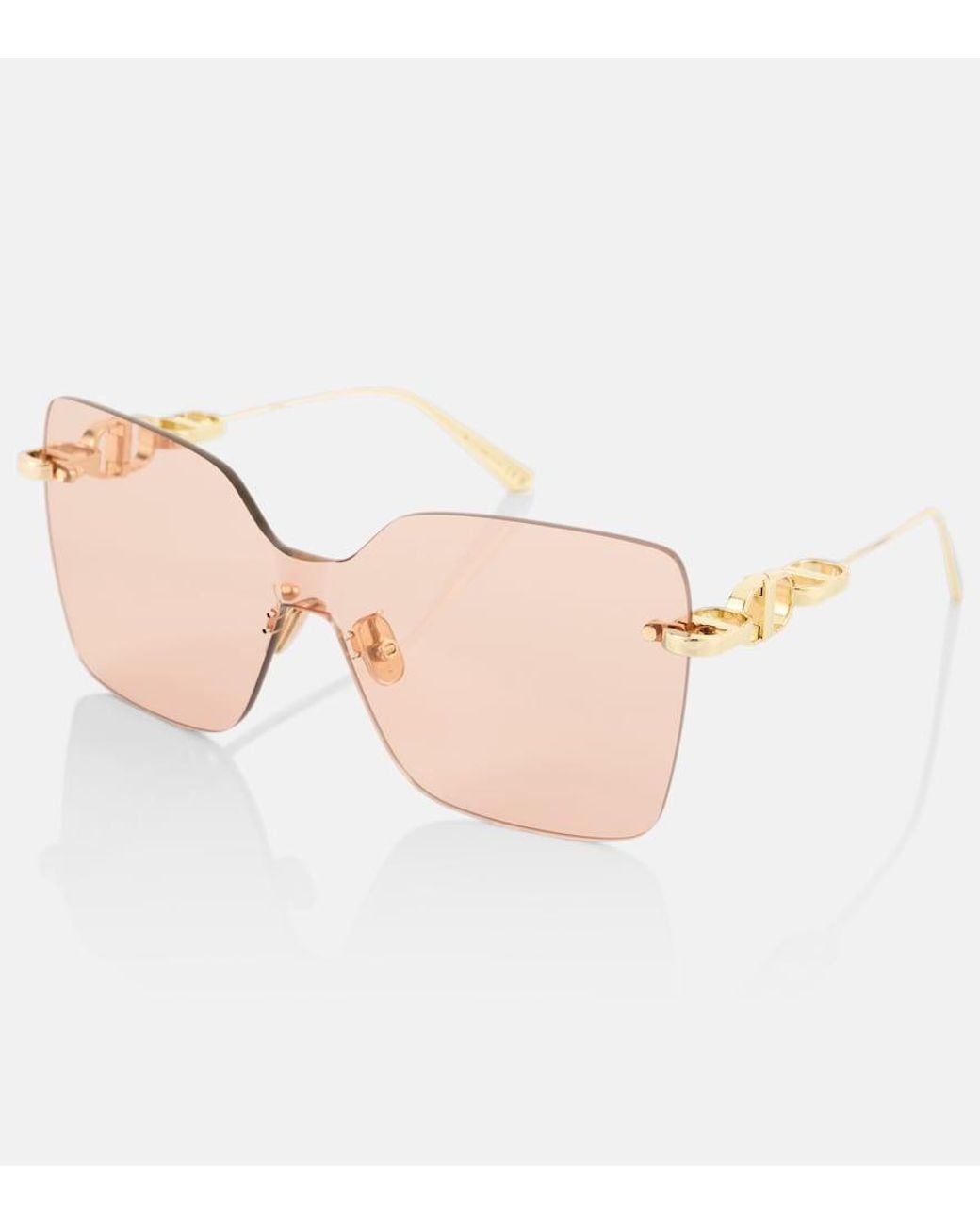Dior Pink Cd Chain M1U Shield Sunglasses