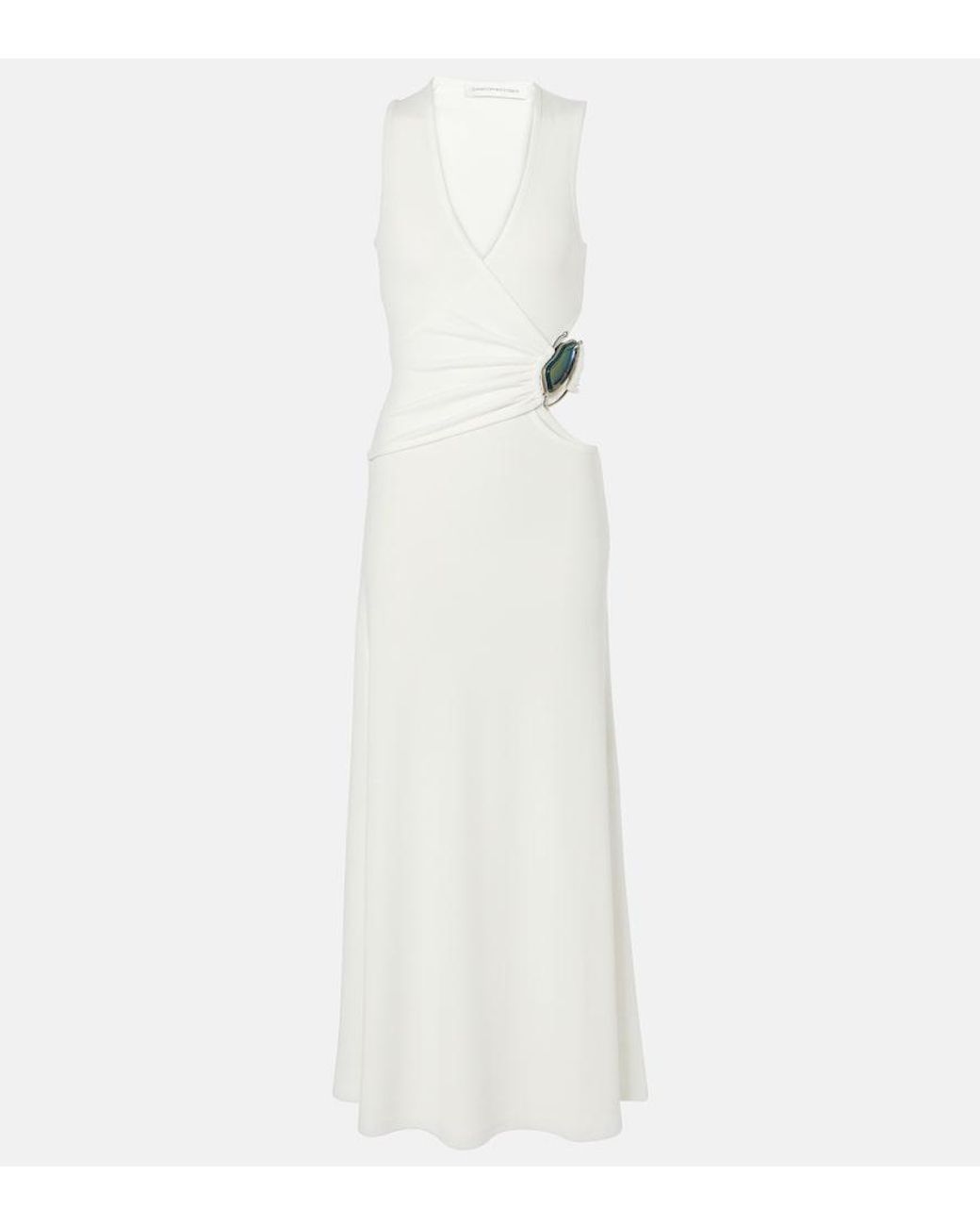 Christopher Esber White Moodstone Maxi Dress