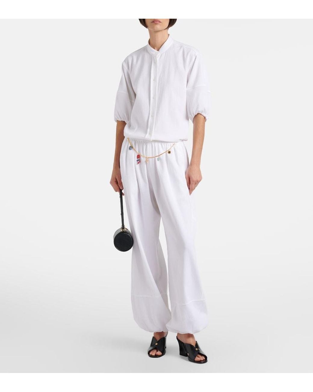 Stella McCartney White Cotton Crepon Shirt