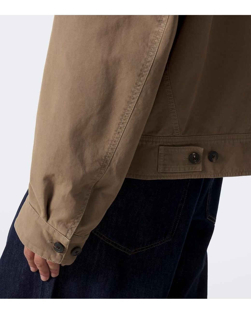 Dries Van Noten Brown Corduroy-Trimmed Cotton Field Jacket for men