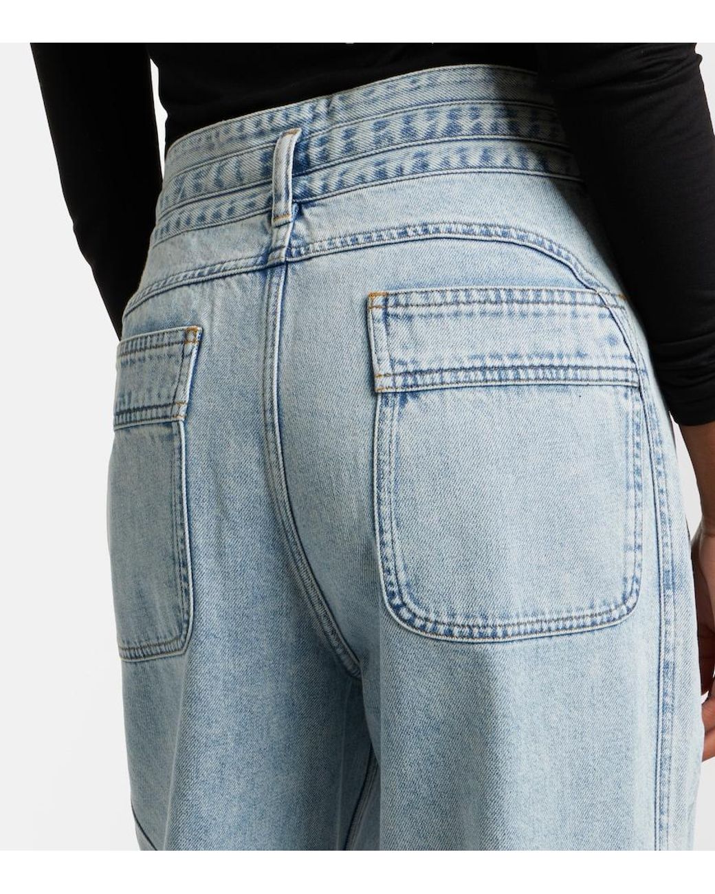 Isabel Marant Blue Ilsa Straight Jeans