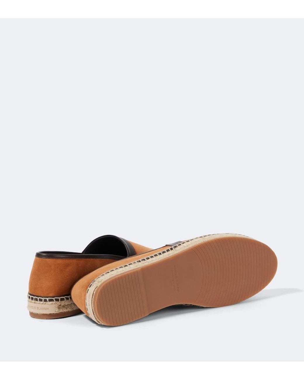 Manolo Blahnik Brown Nerano Suede Espadrilles for men