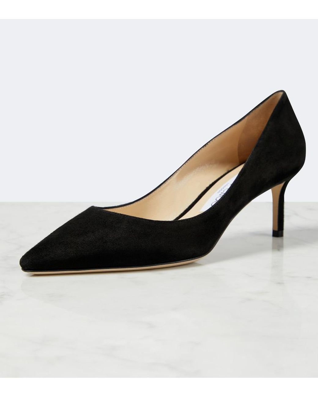 Jimmy Choo Black Romy 60 Suede Pumps