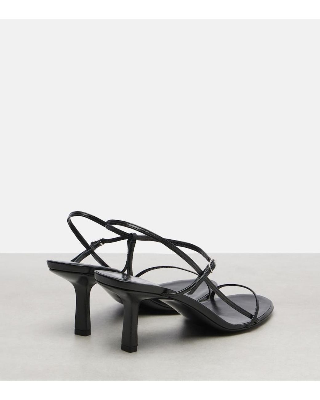 The Row Metallic Bare Leather Sandals