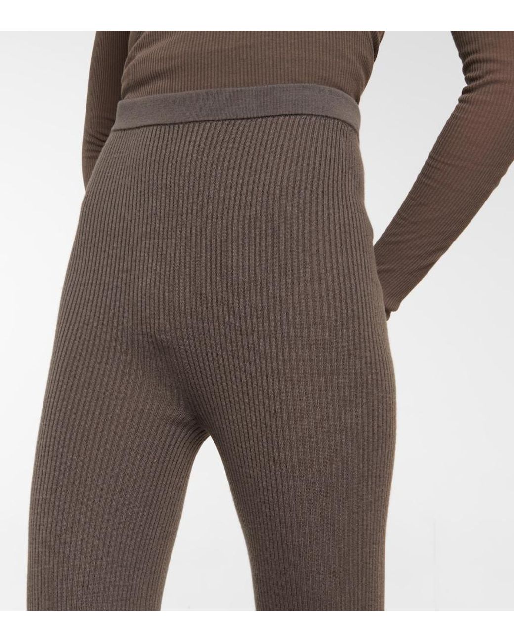 Rick Owens Multicolor Rib-Knit Wool-Blend Pants