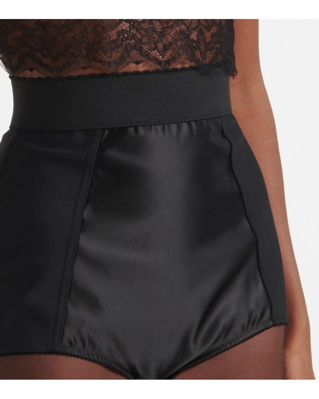 Dolce & Gabbana Black Satin Culottes