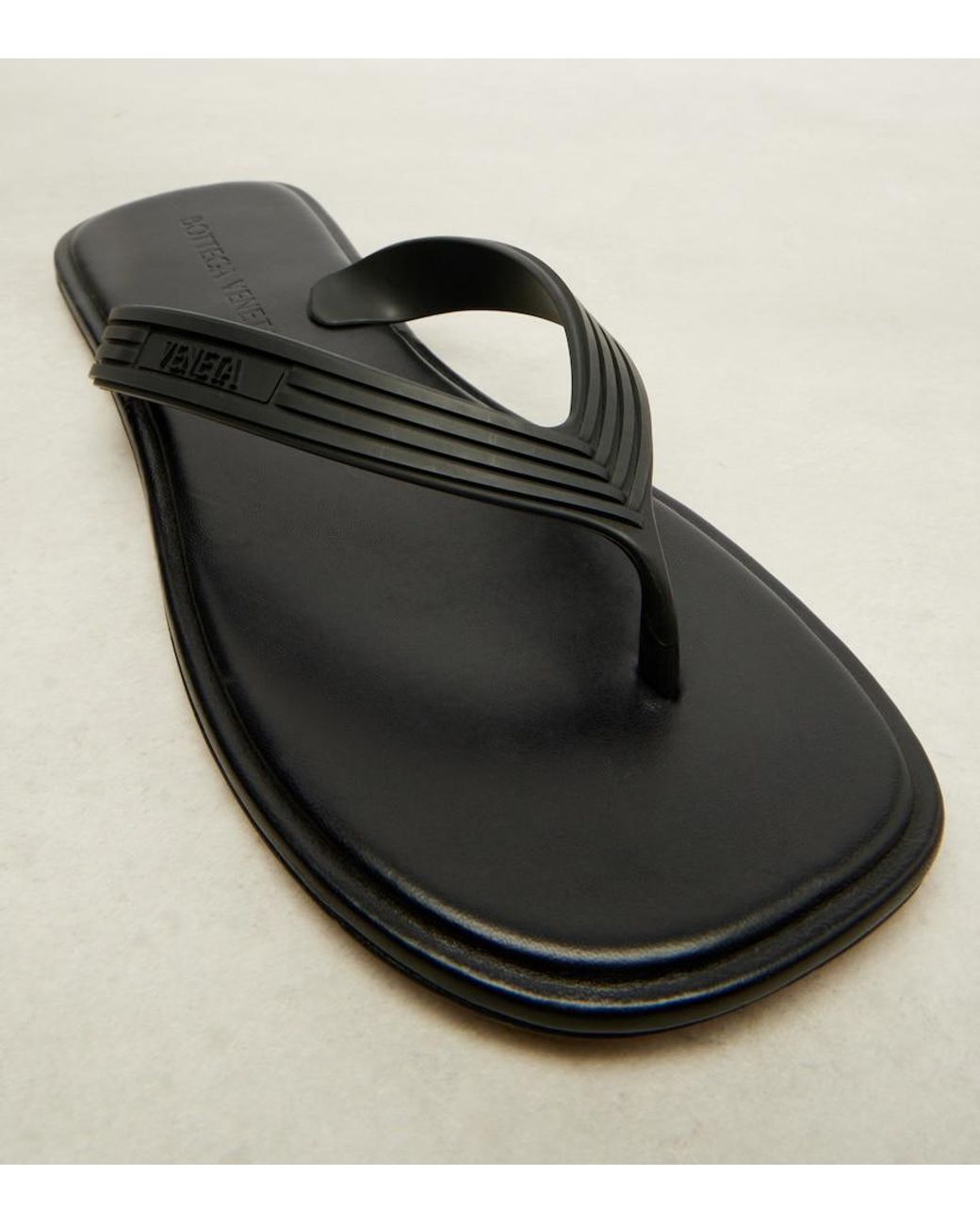 Bottega Veneta Brown Sampieri Thong Sandals