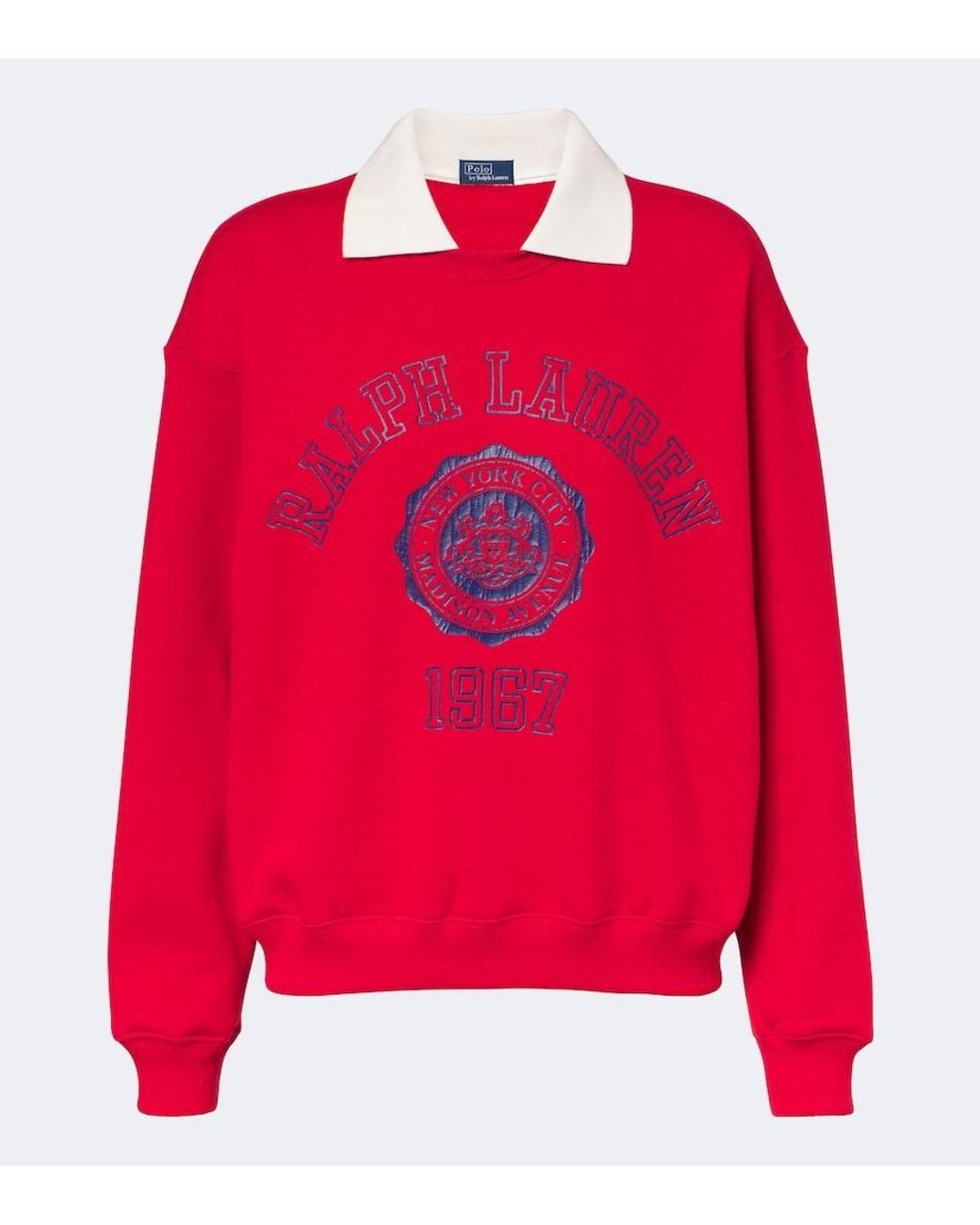Polo Ralph Lauren Printed Layered Cotton-Blend Sweatshirt