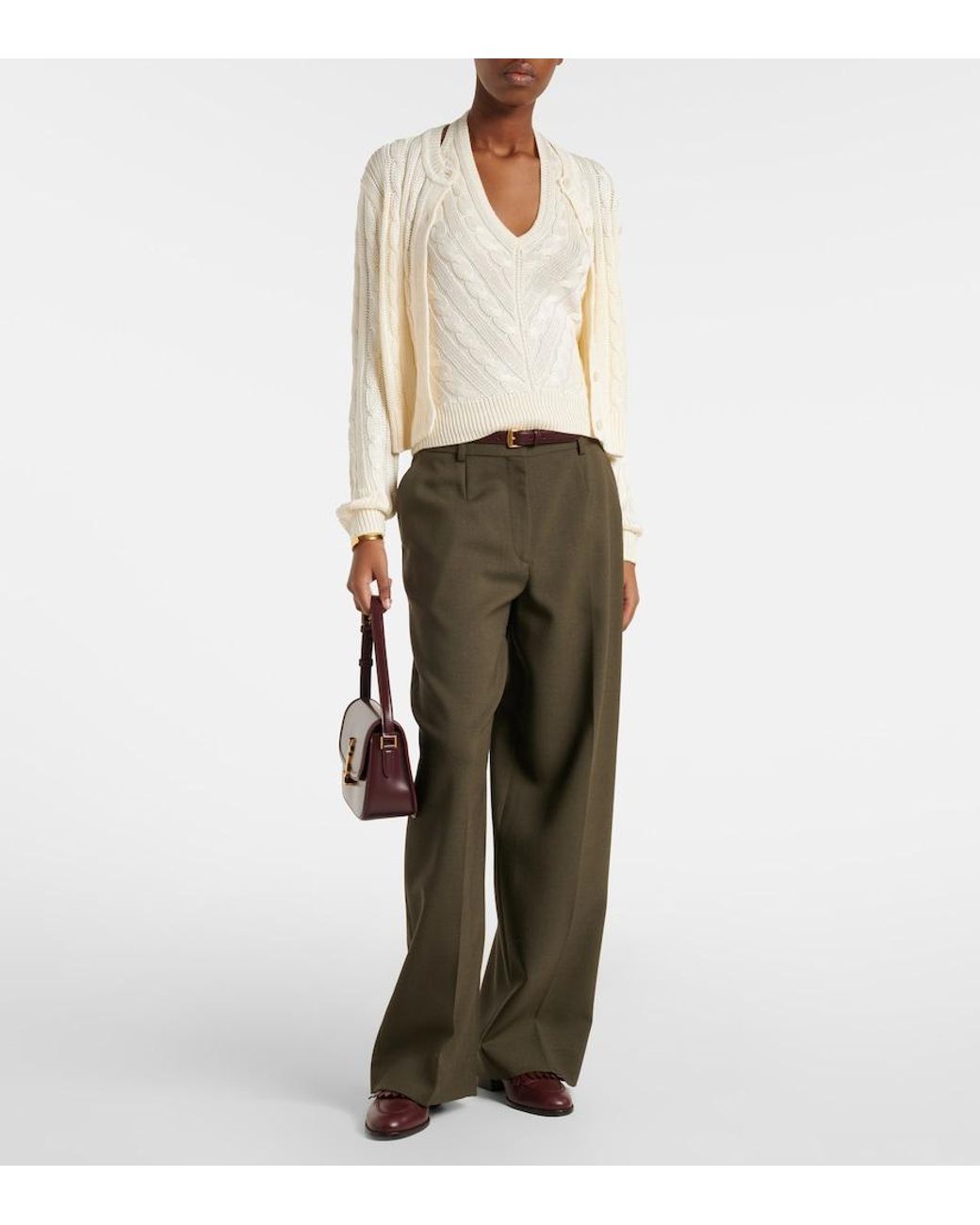 Ralph Lauren Natural Silk Cardigan