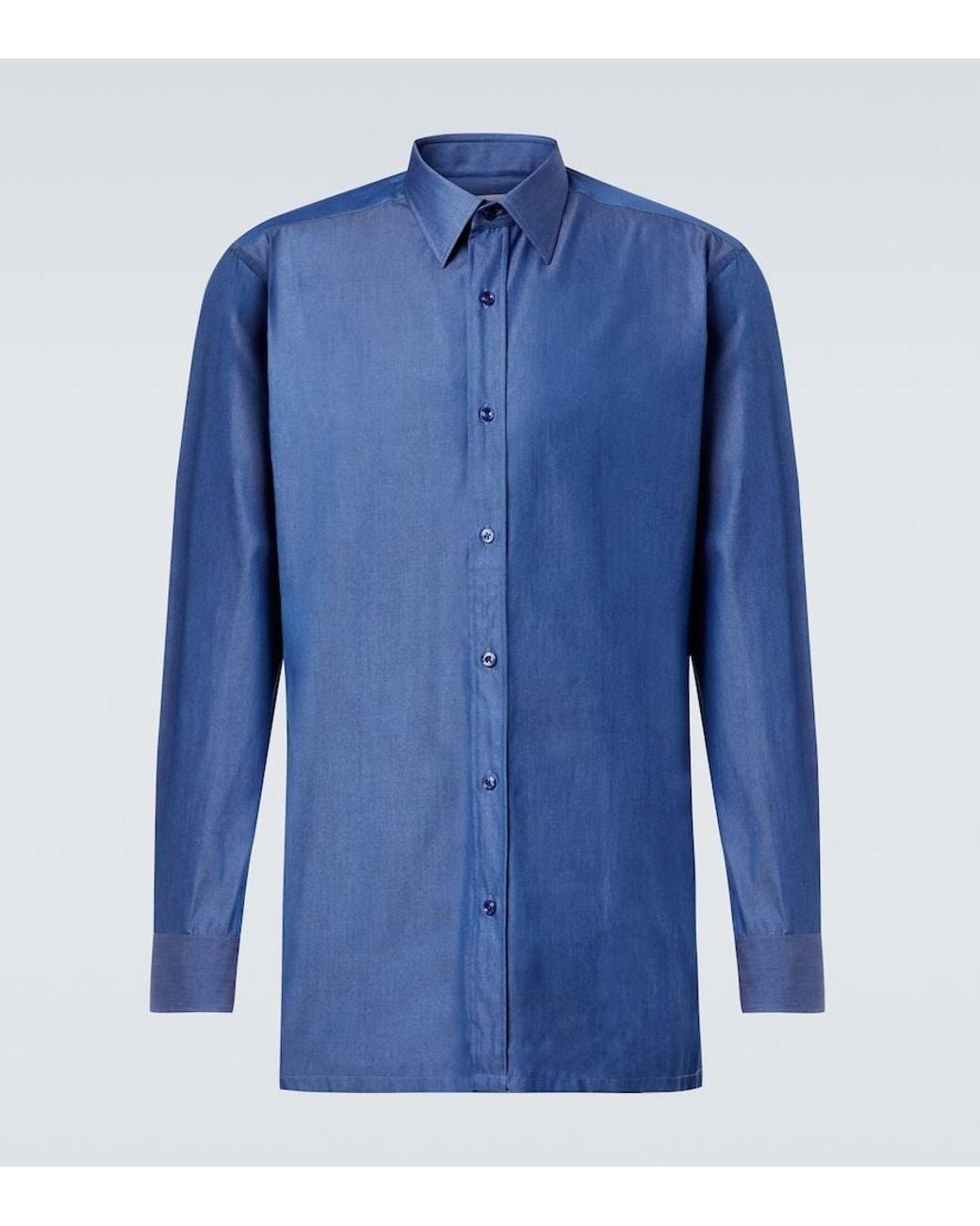 Charvet Blue Denim Shirt for men