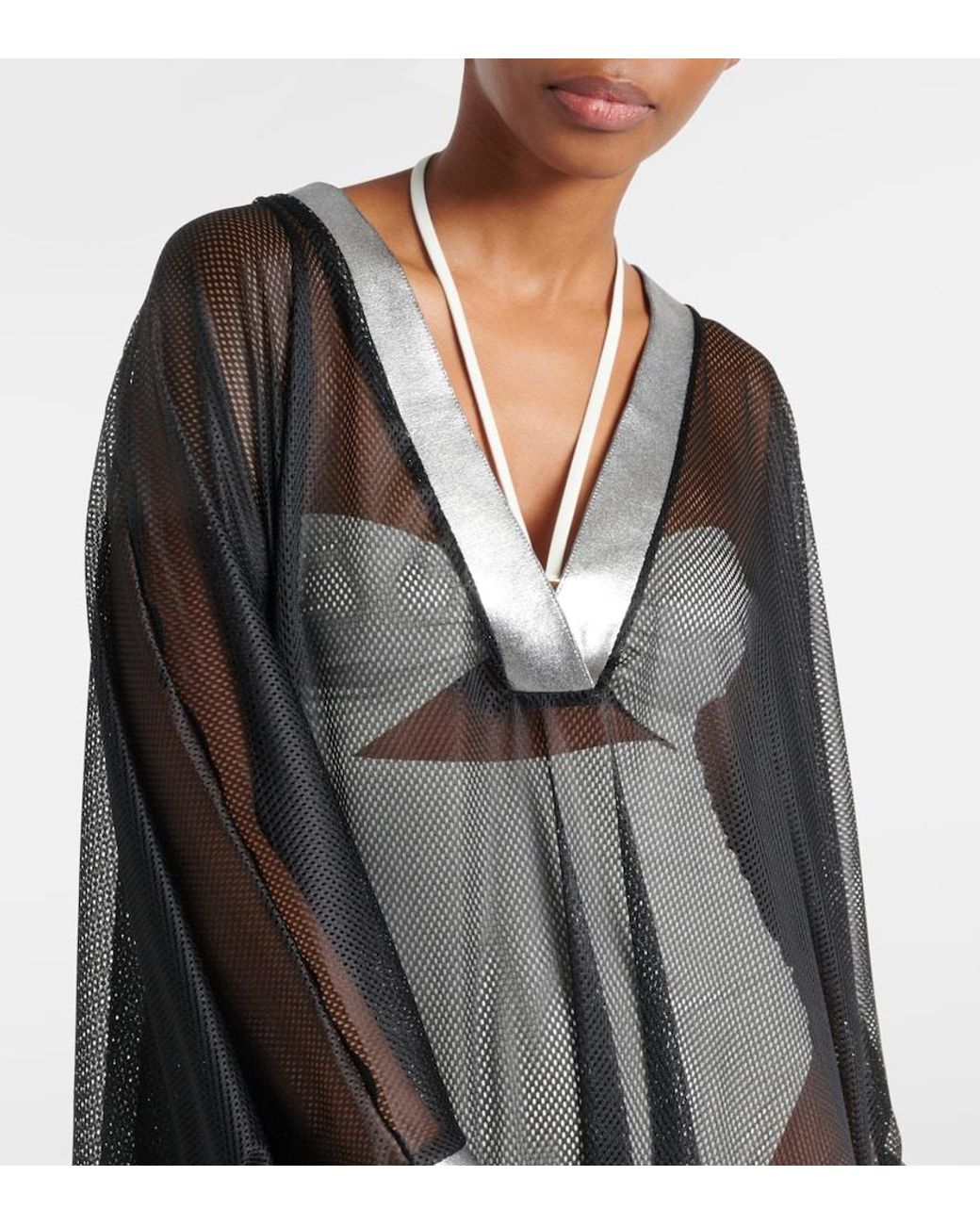 Caftan De Malla Balmain de color Black