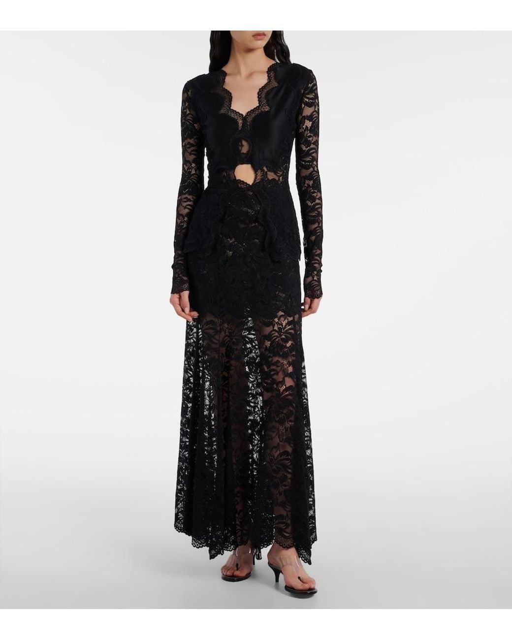Rabanne Black Lace Top