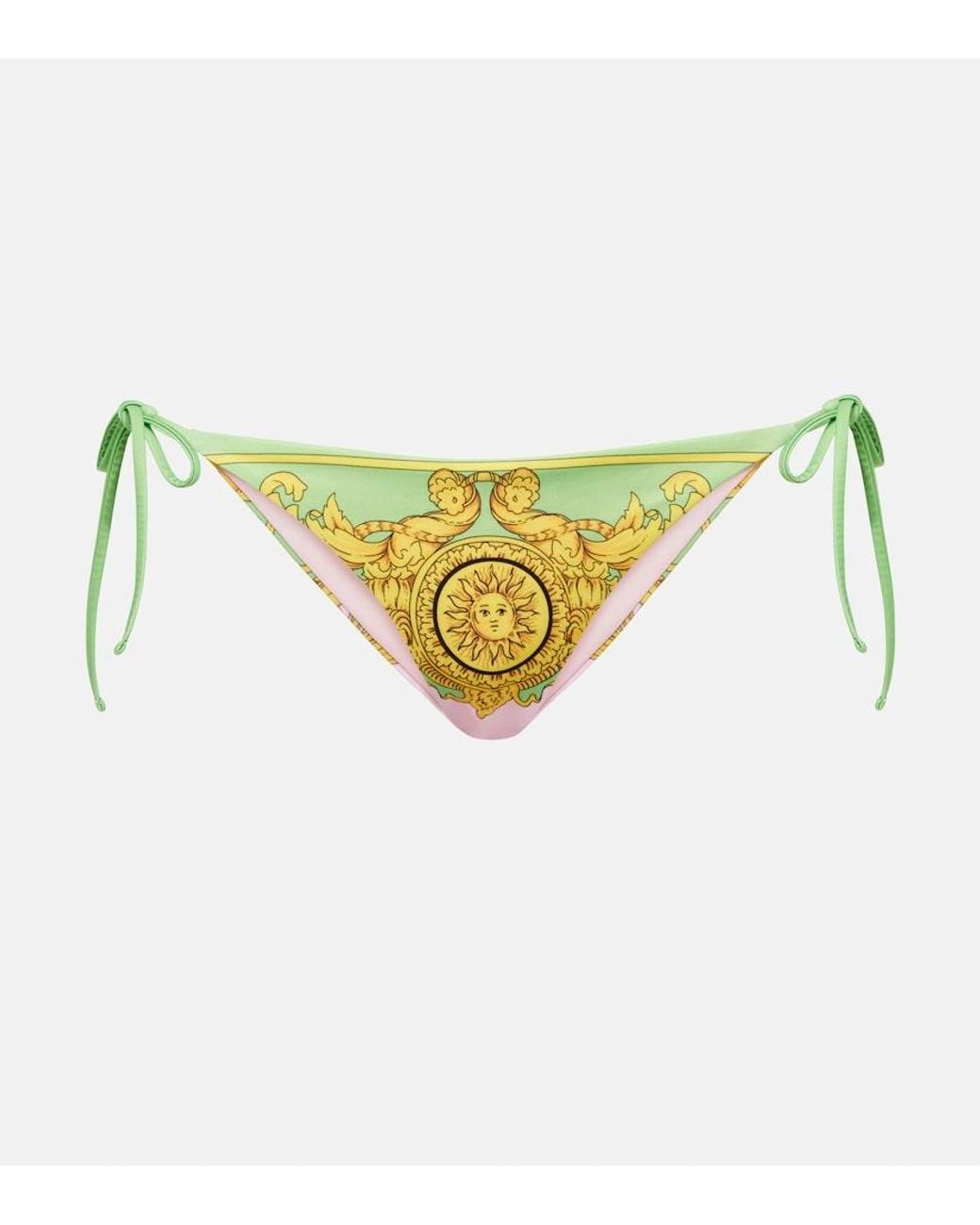 Versace Multicolor Printed Bikini Bottoms