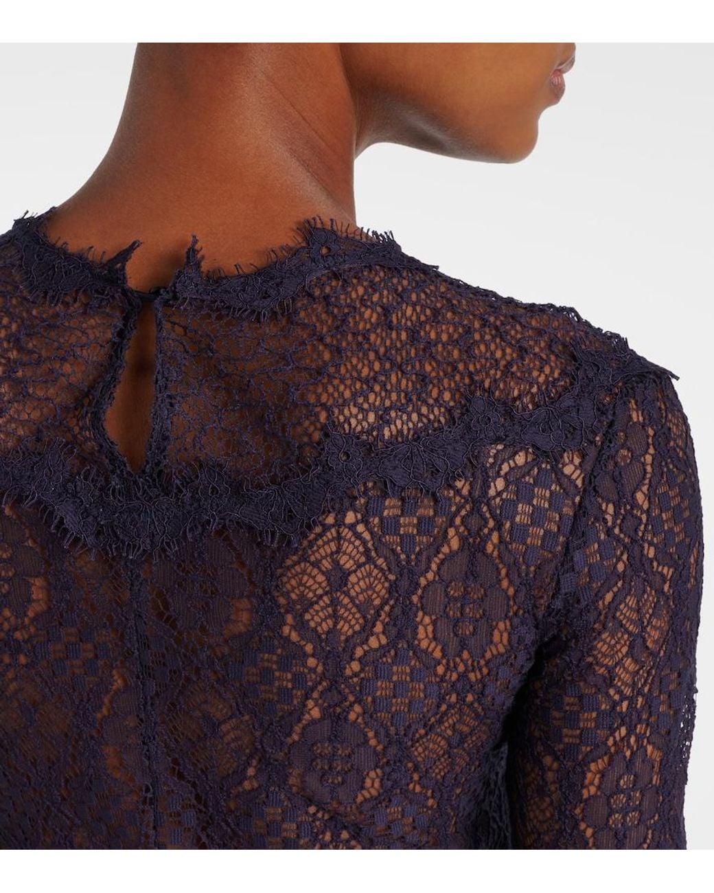 Isabel Marant Blue Dolores Ruffled Dress