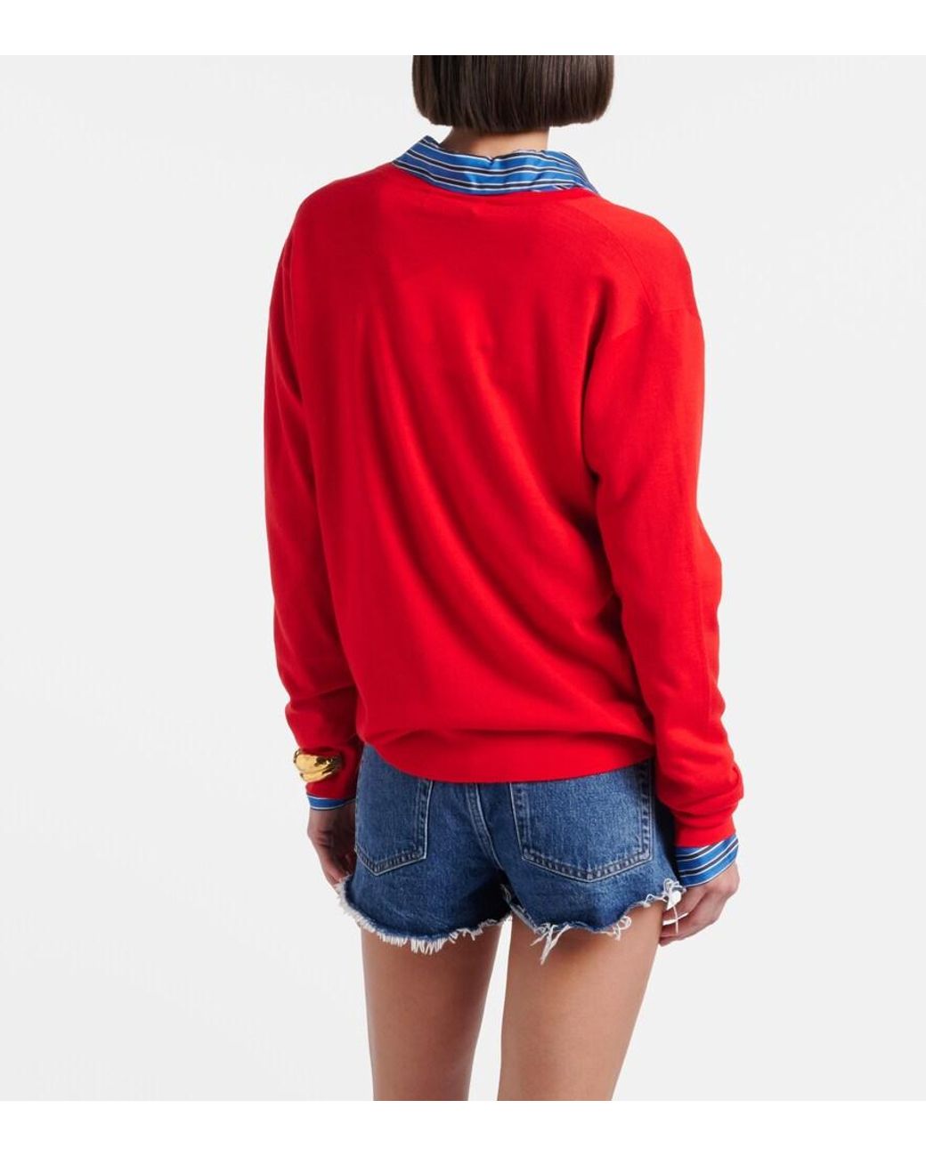 Agolde Blue Ridley Denim Shorts