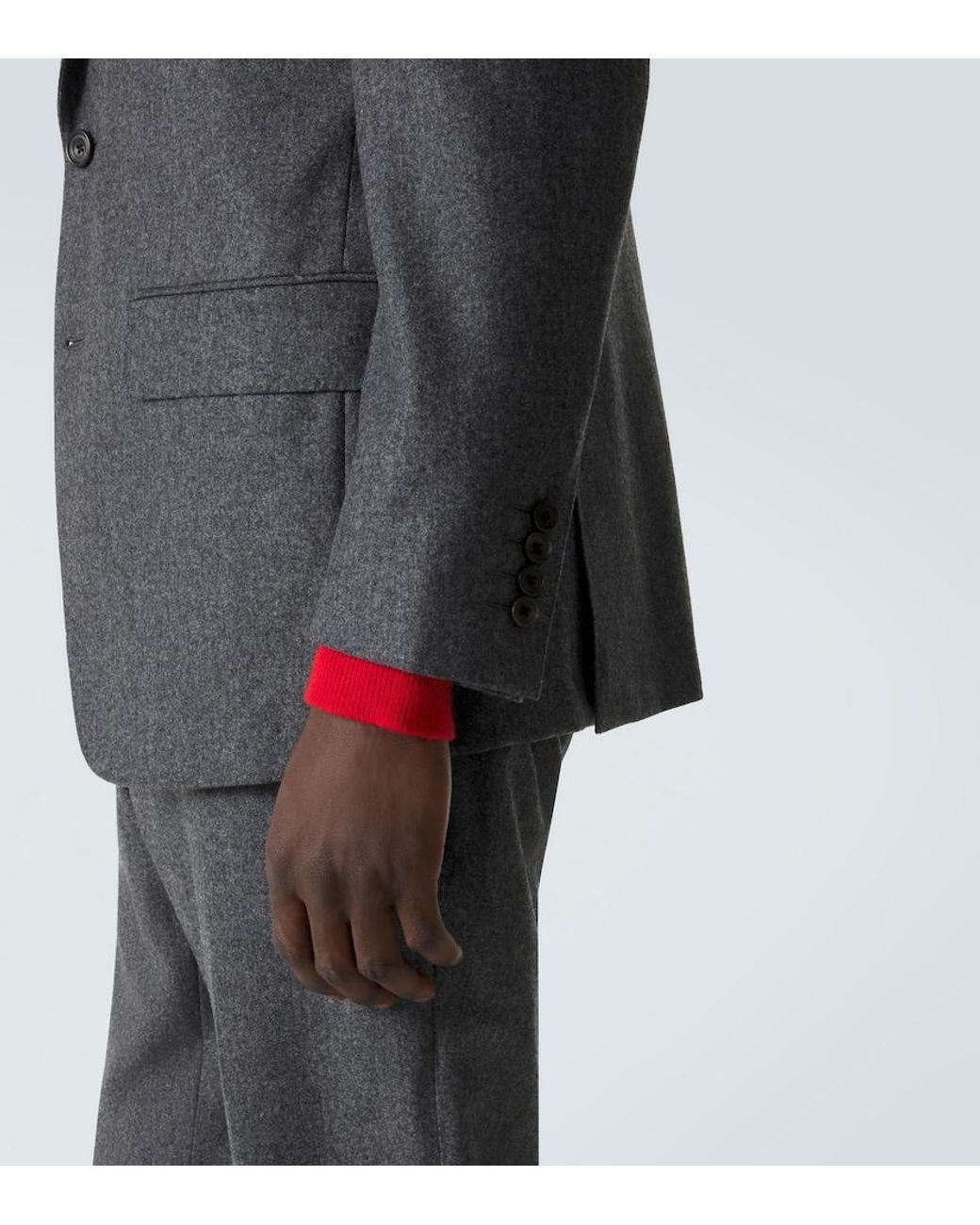 Thom Sweeney Blue Wool Flannel Suit for men