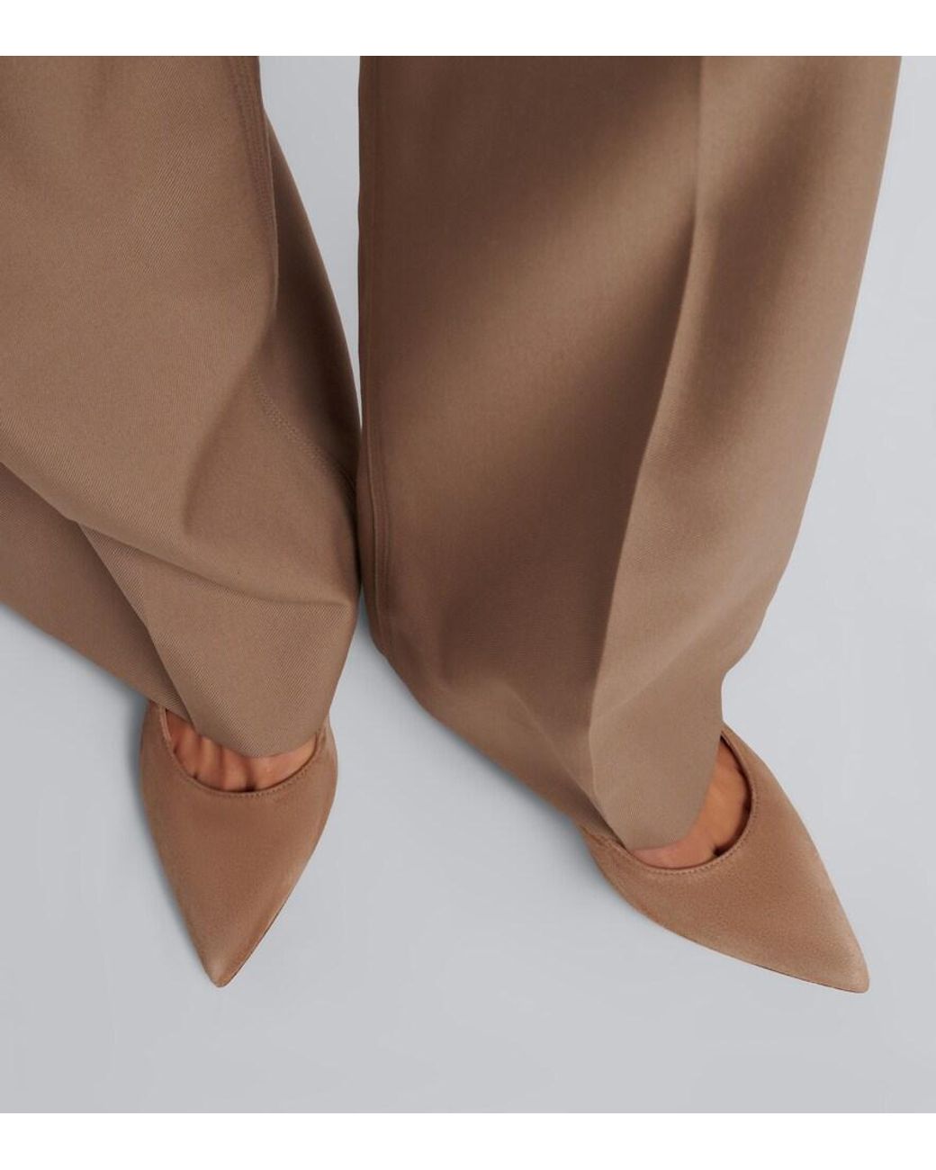 Gianvito Rossi Brown Piper Suede Pumps