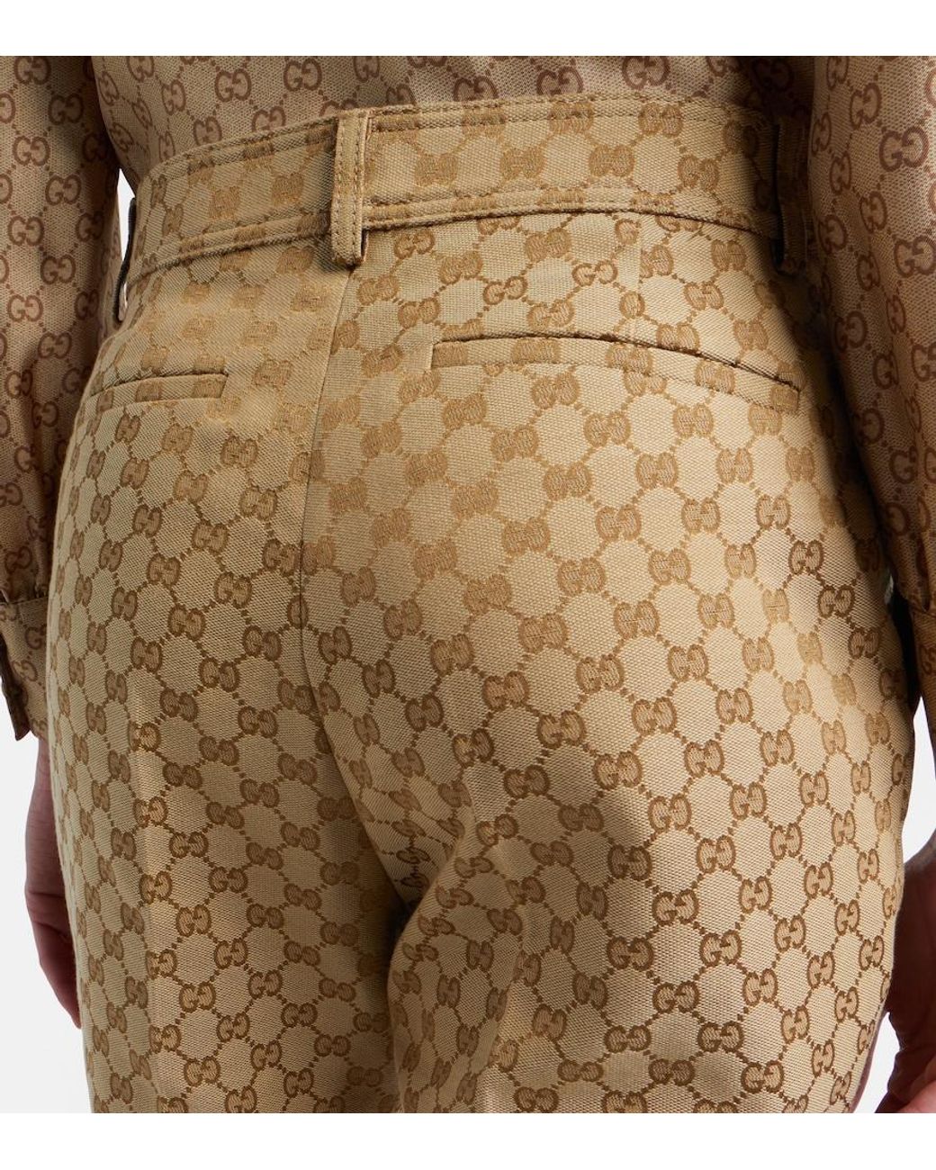 Pantaloni Flared di Gucci in Natural