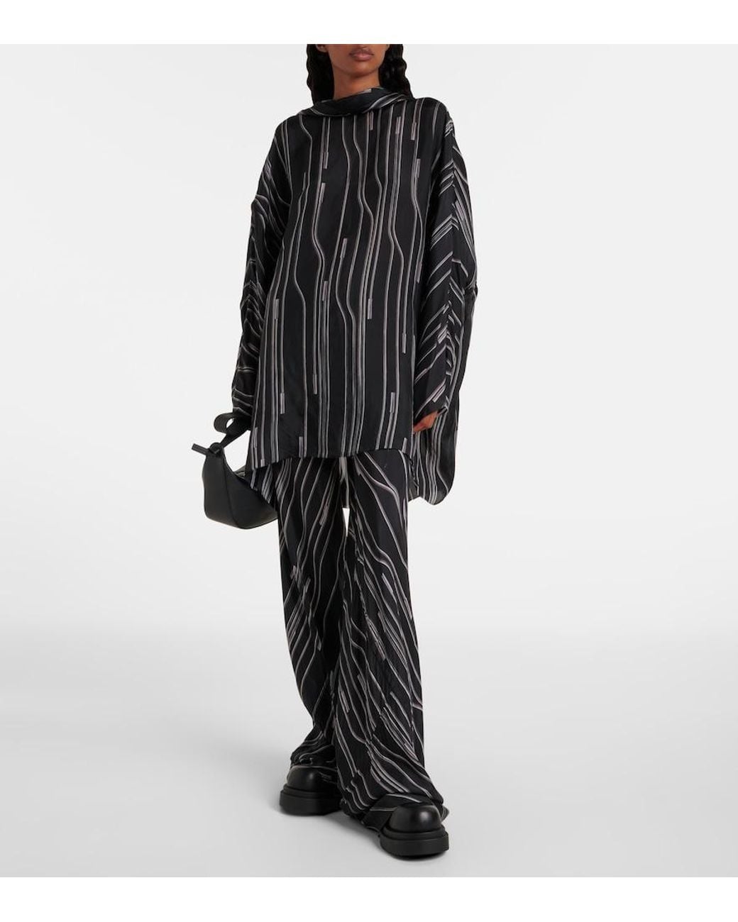 Rick Owens Black Printed Tunic