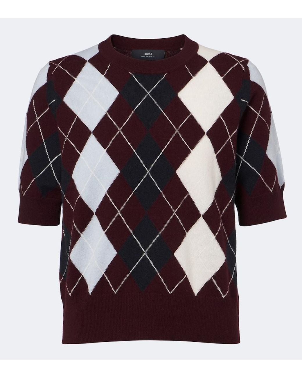 arch4 Multicolor Bronagh Argyle Cashmere Sweater