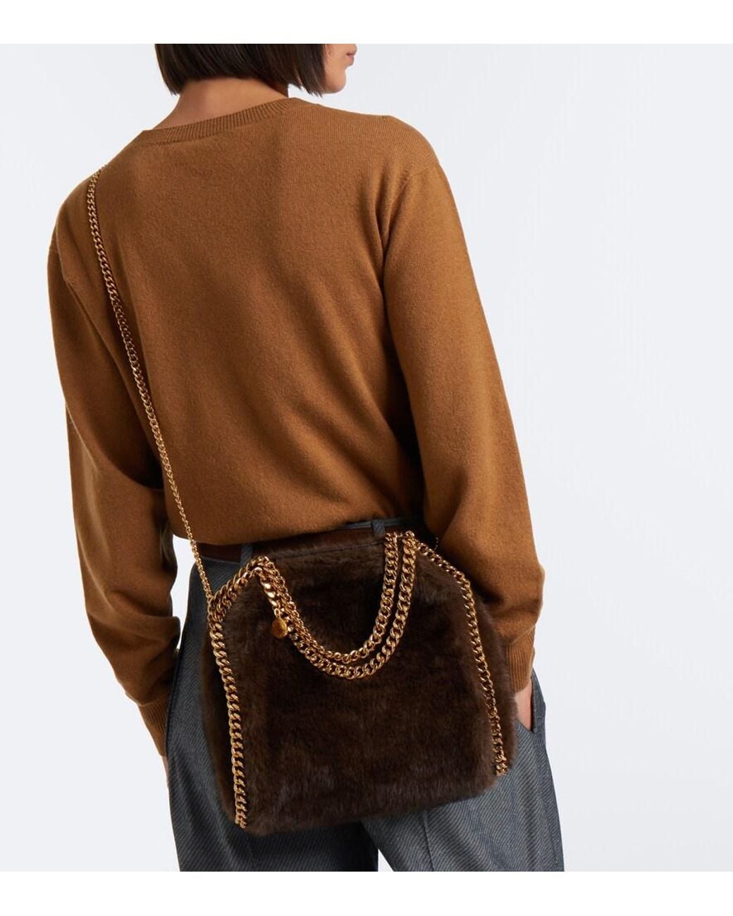 Stella McCartney Black Falabella Mini Tote Bag