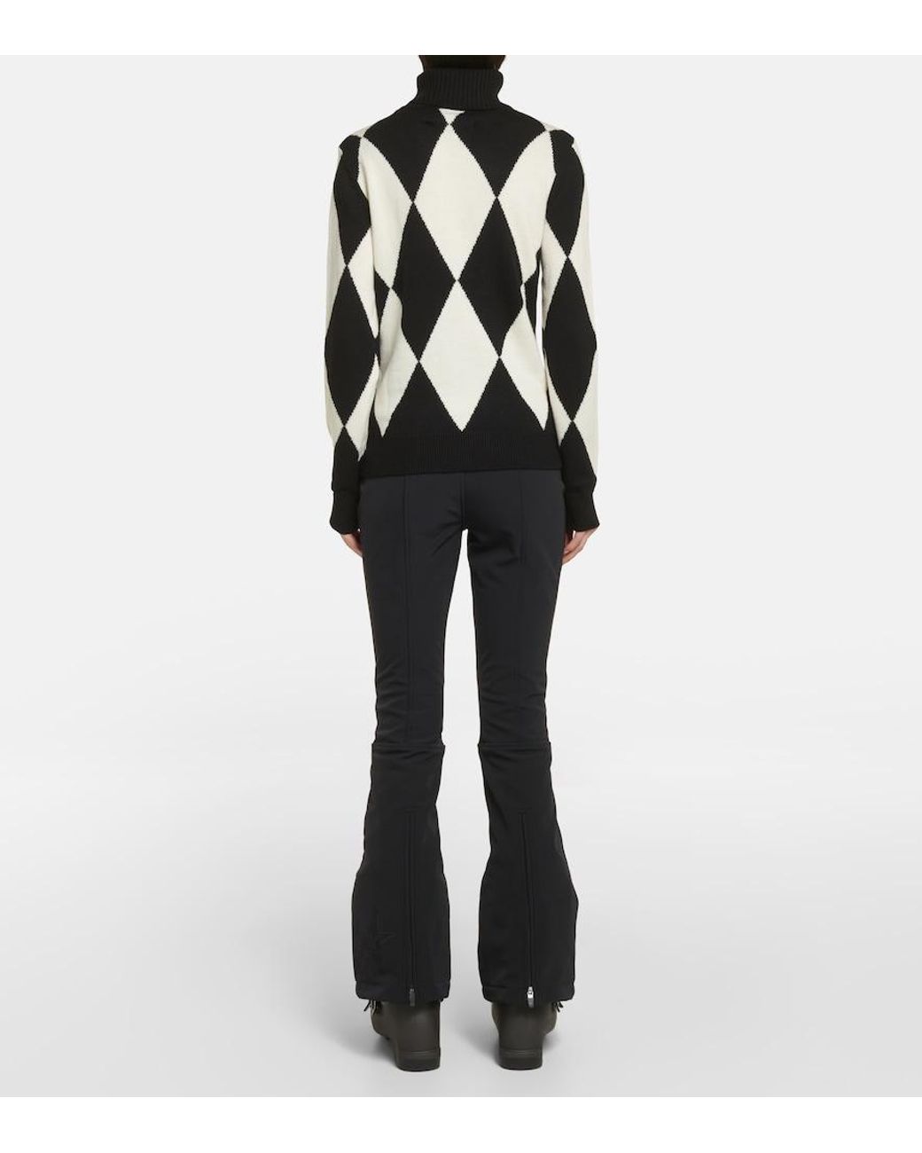 Perfect Moment Black Diamond Wool Turtleneck Sweater