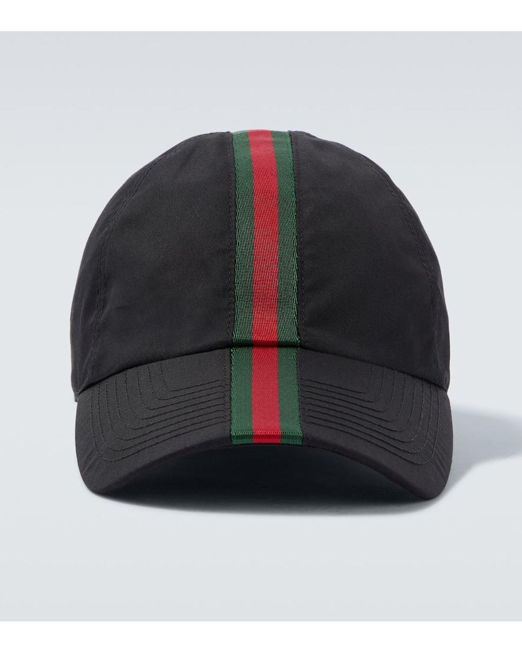 Gucci Baseballcap Web Stripe Aus Canvas in Black für Herren