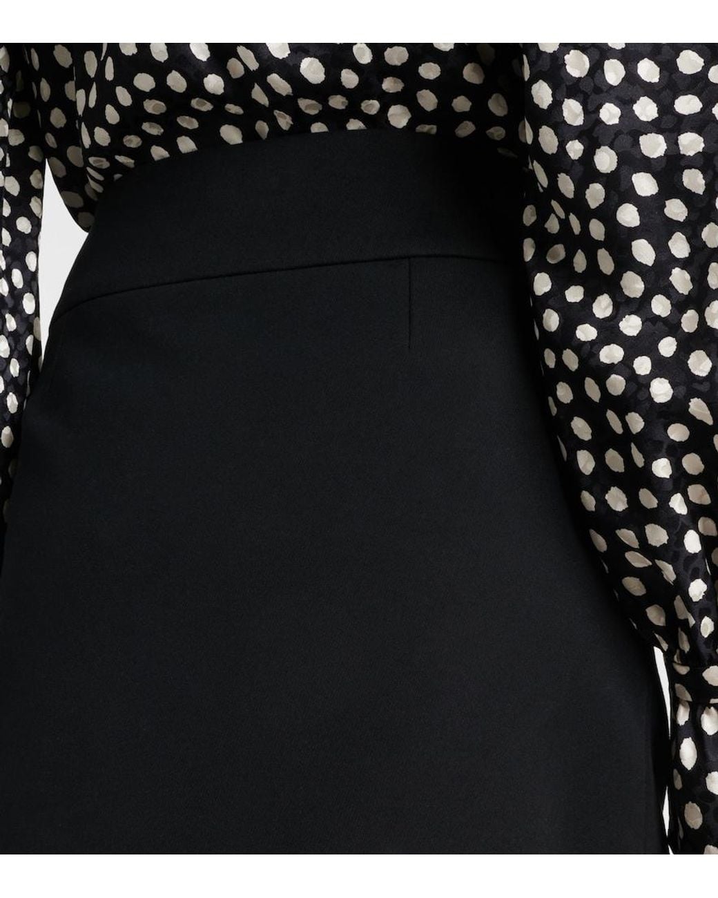 Chloé Black High-Rise Cotton Miniskirt