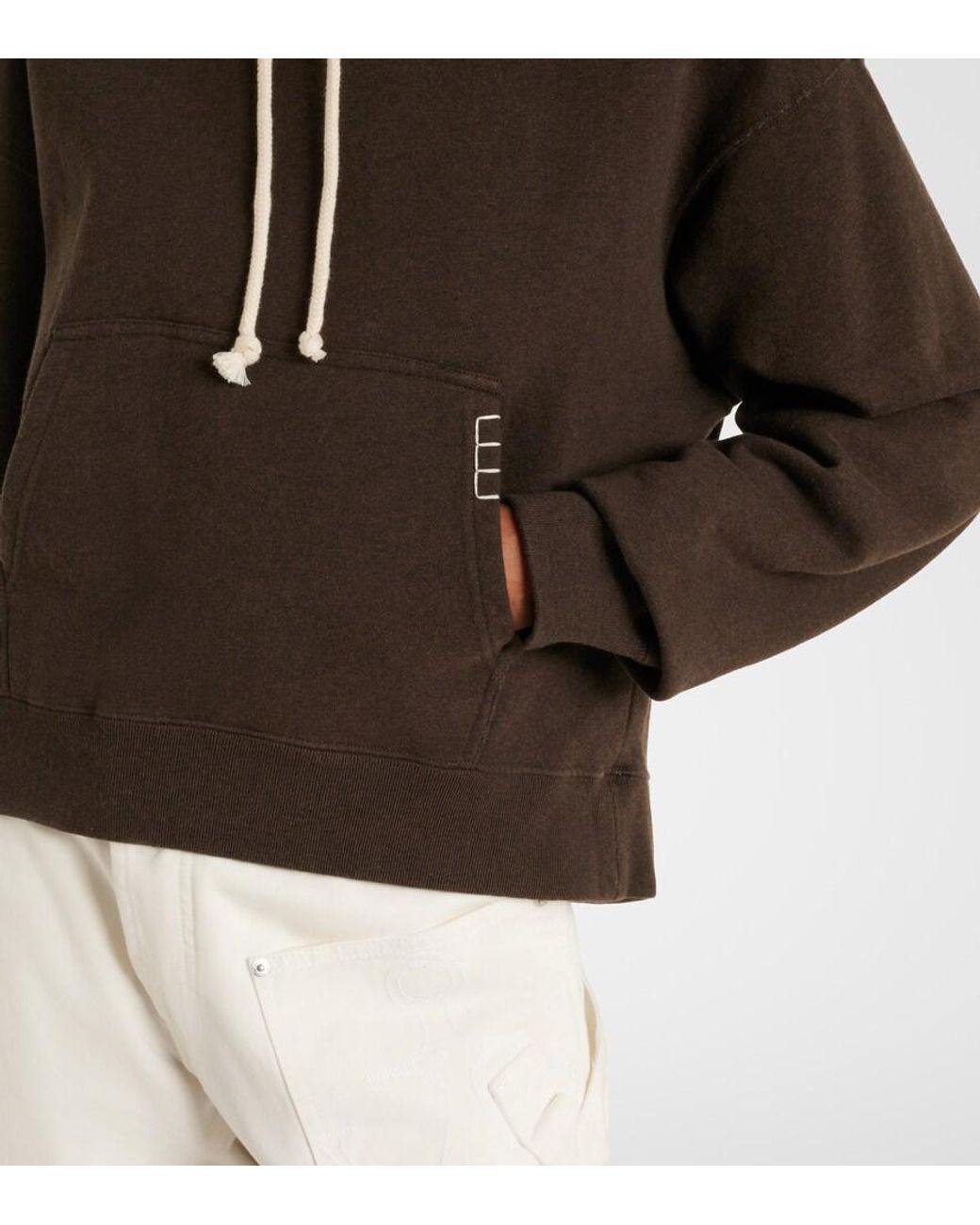 J.W. Anderson Black Cropped Cotton Hoodie