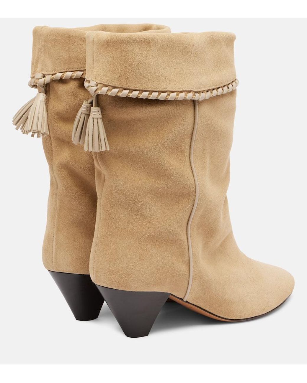 Isabel Marant Natural Dalby 55 Suede Ankle Boots