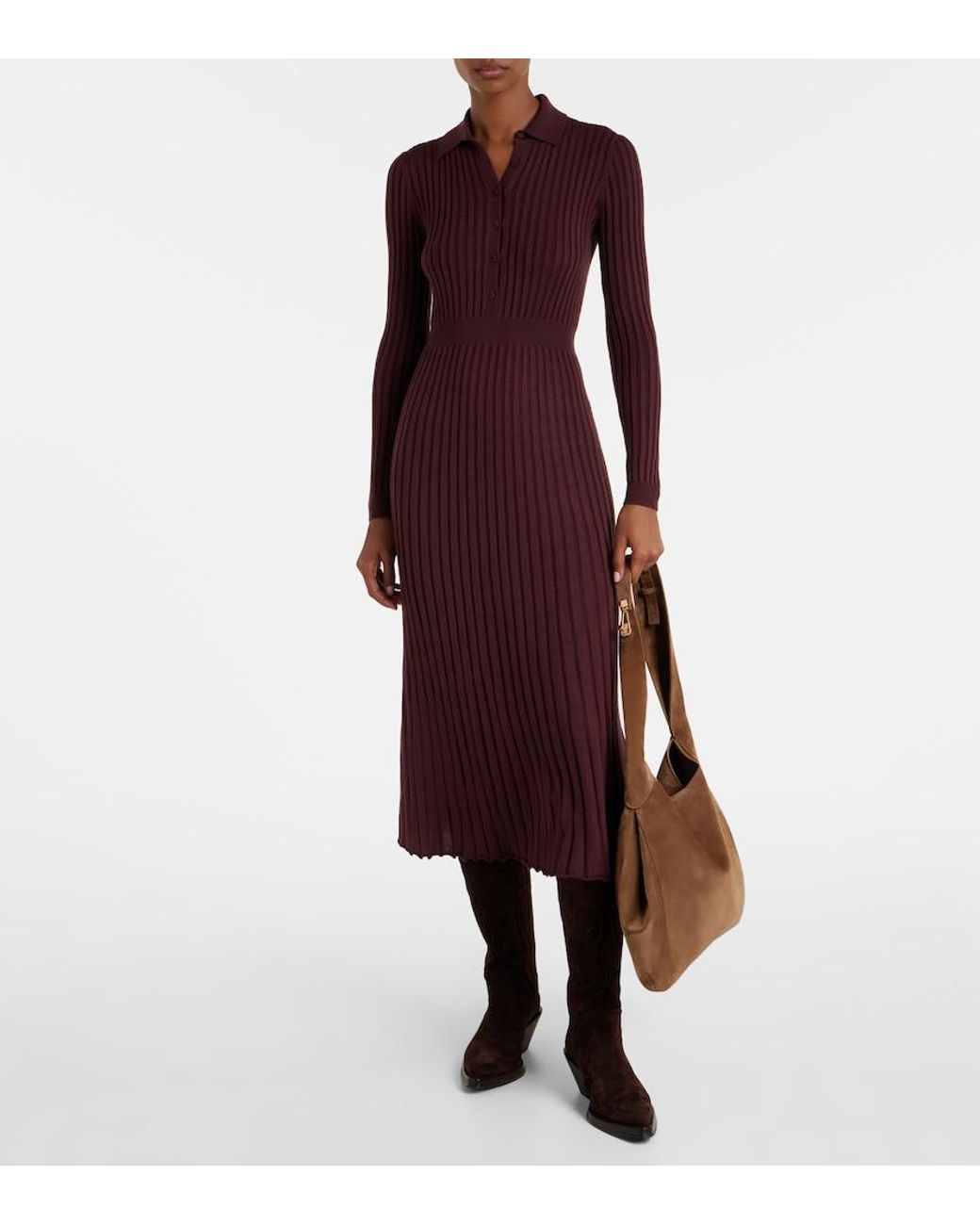 Gabriela Hearst Brown Small Suede Tote Bag