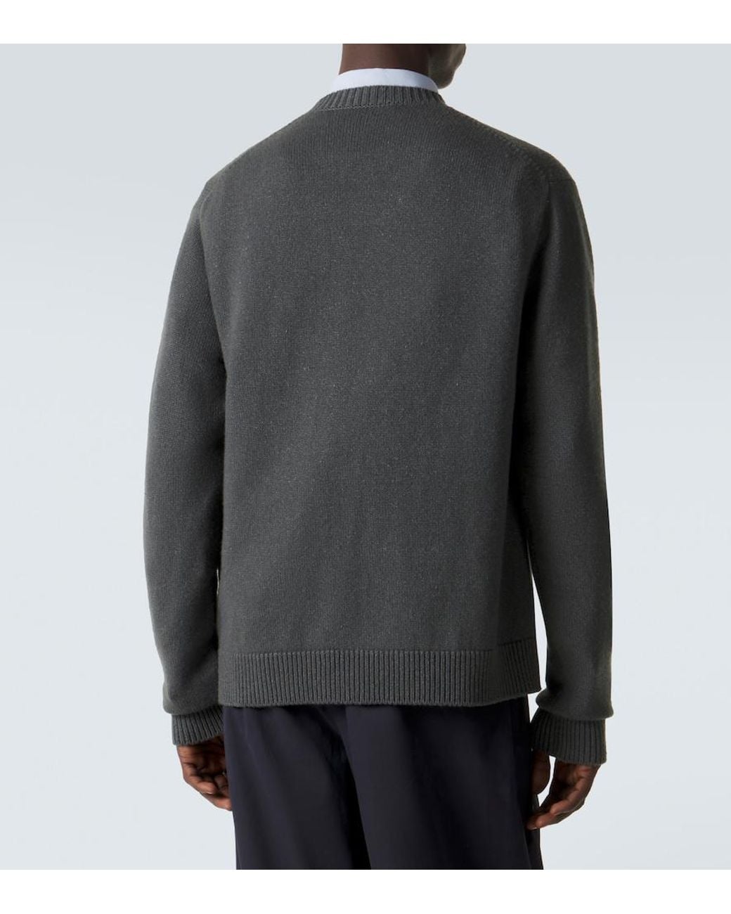 The Row Black Dine Cashmere And Linen Cardigan for men
