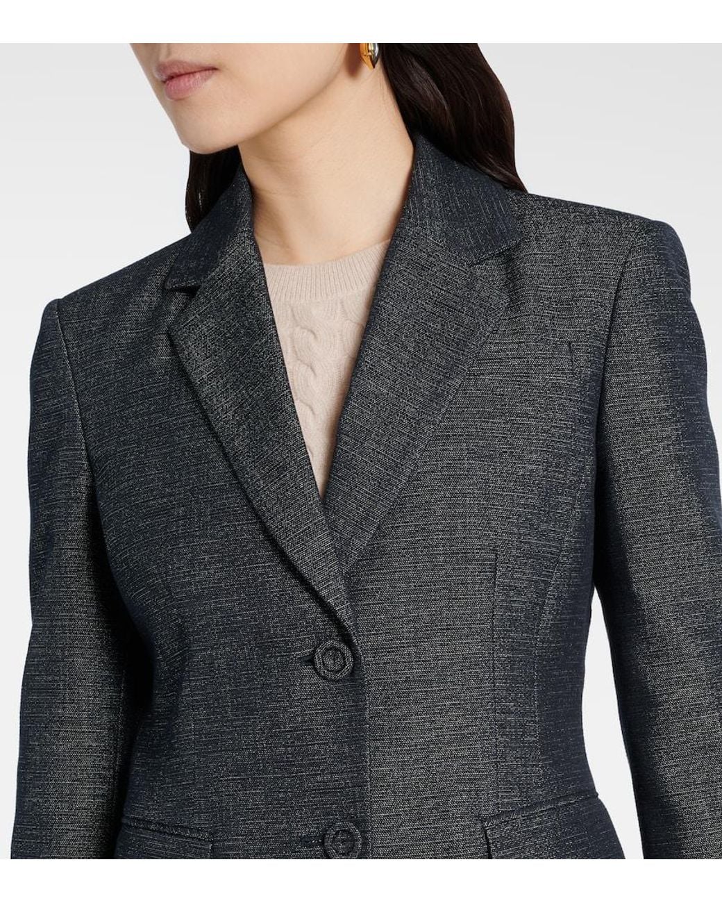Altuzarra Black Fenice Cotton And Silk Blazer