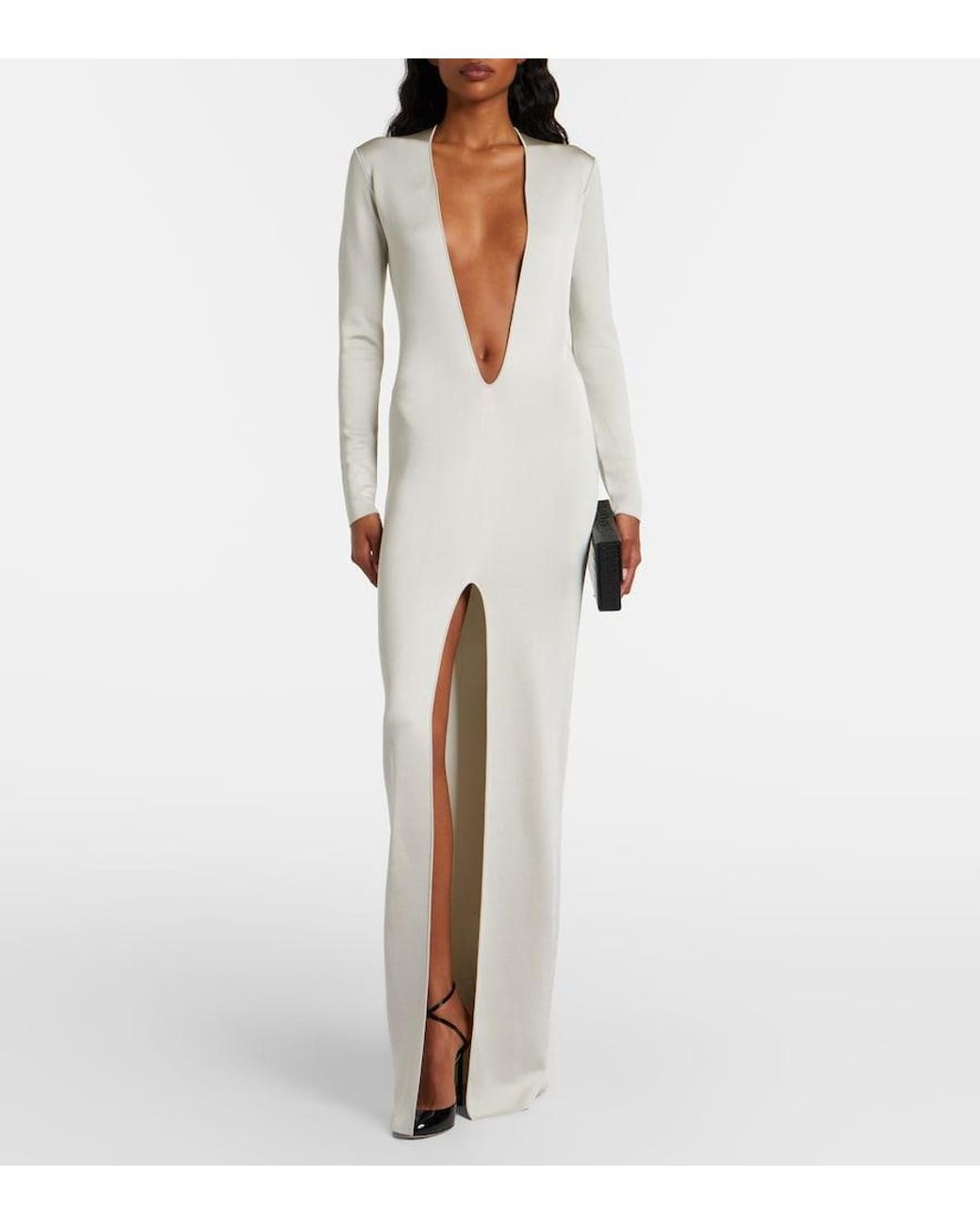 Tom Ford White Knitted Gown