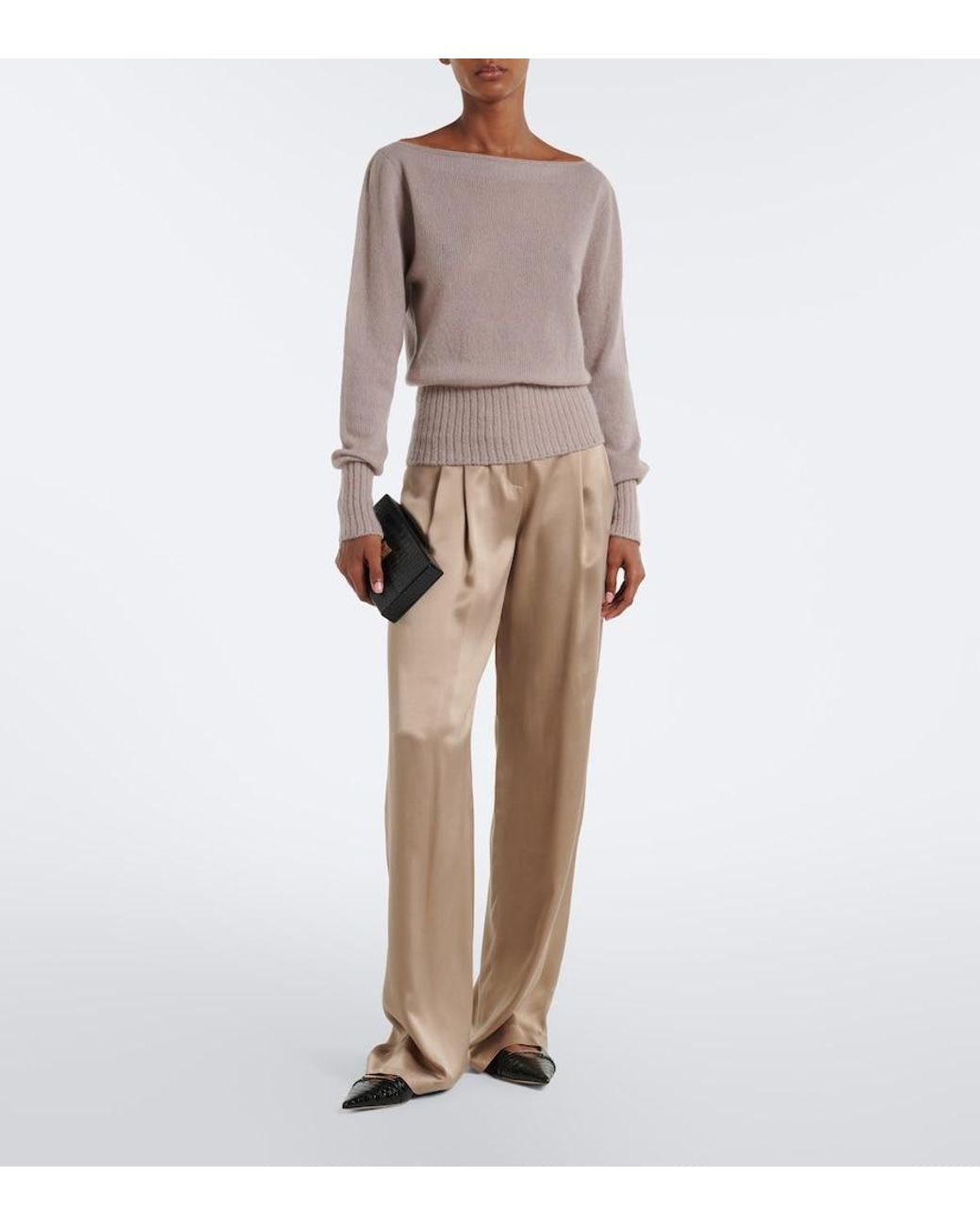 Tom Ford Natural Cashmere And Silk-Blend Sweater