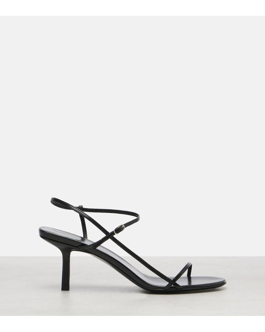 The Row Metallic Bare Leather Sandals