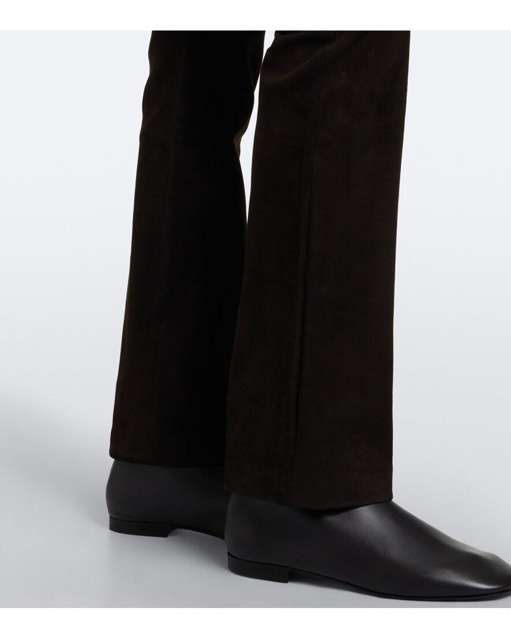 Arma Black Albie Suede Straight Pants