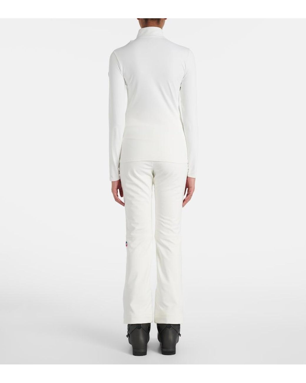 Fusalp White Logo Half-zip Ski Top