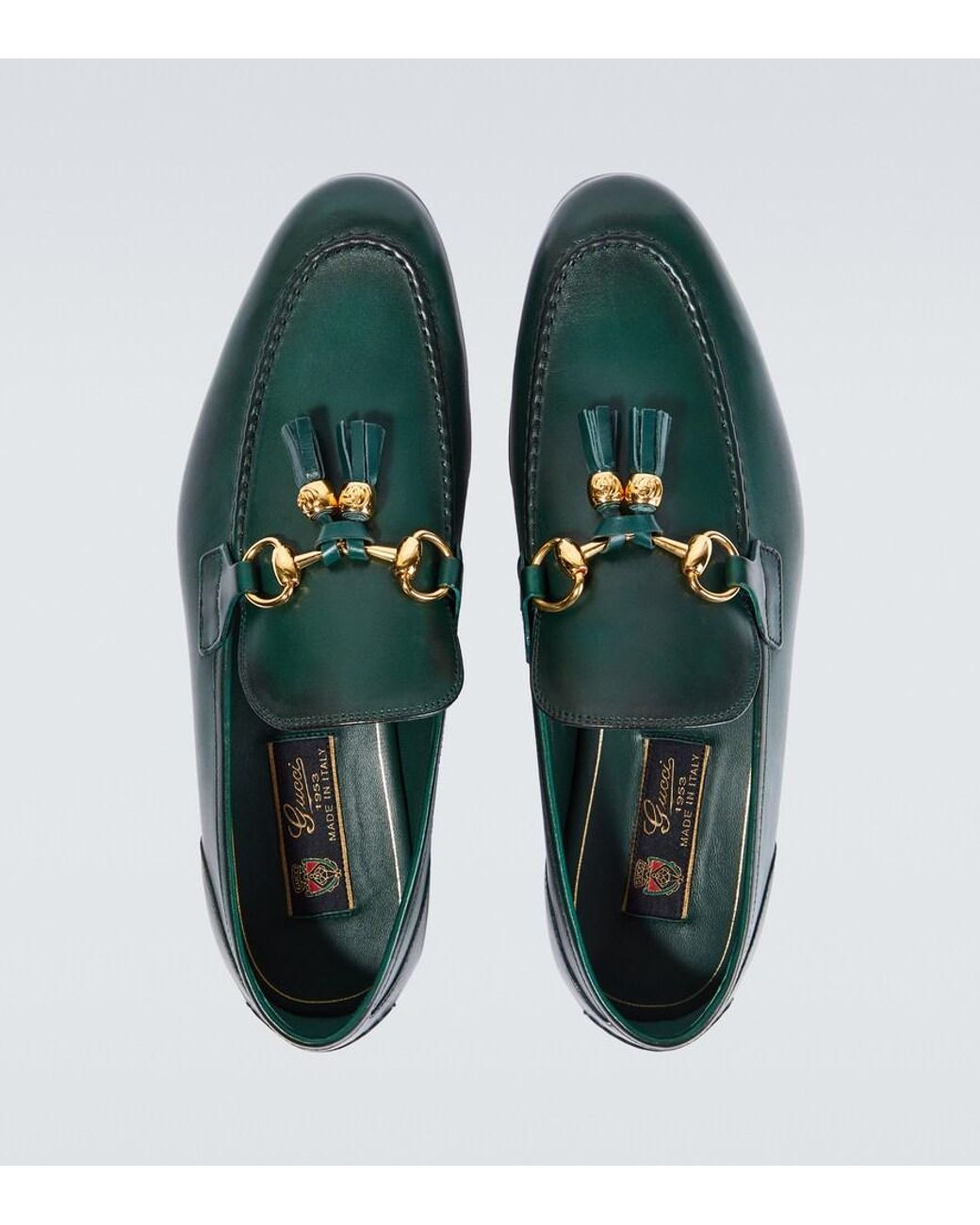Gucci Jordaan Loafer in Green for Men | Lyst
