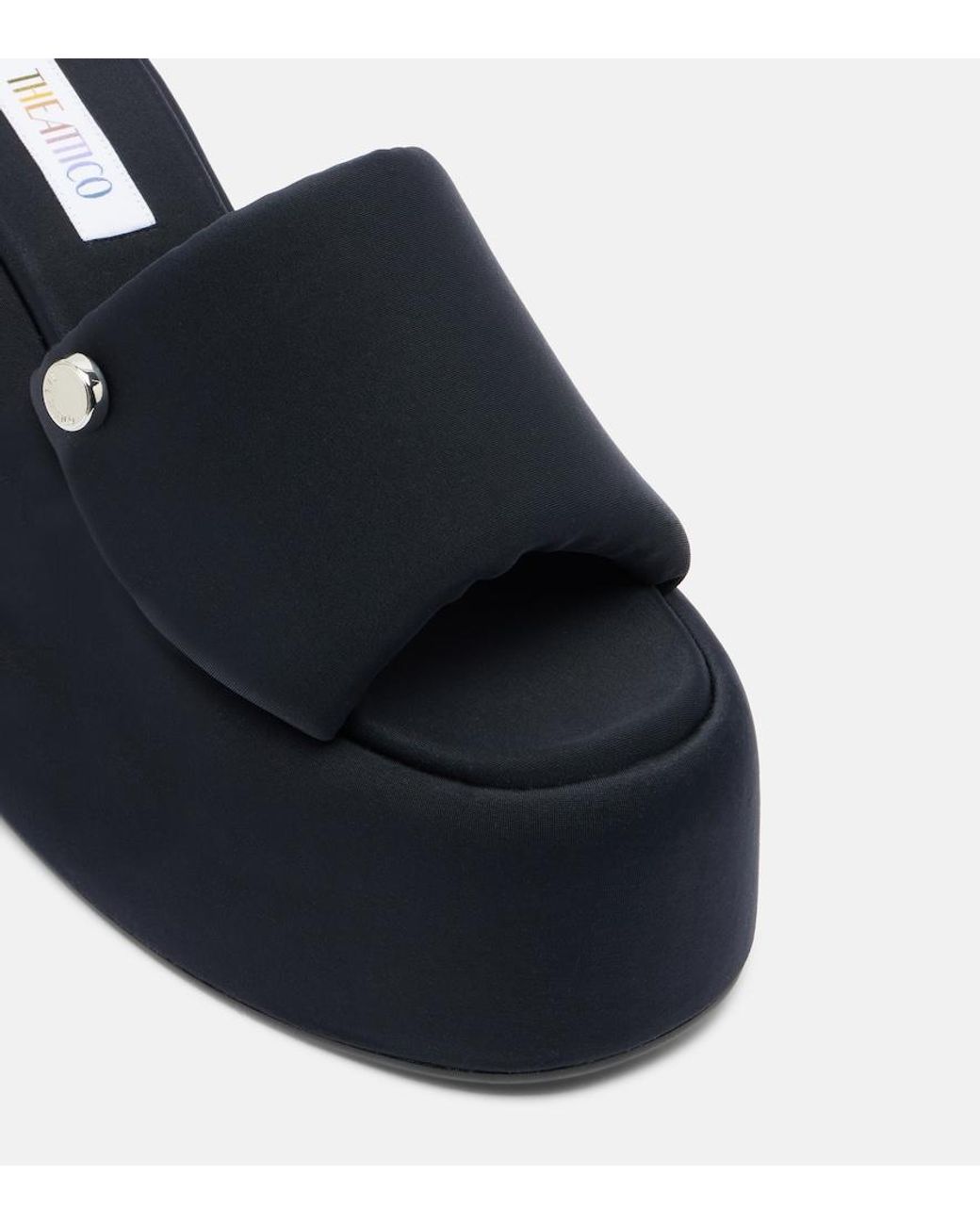 The Attico Blue Mochi Platform Slides